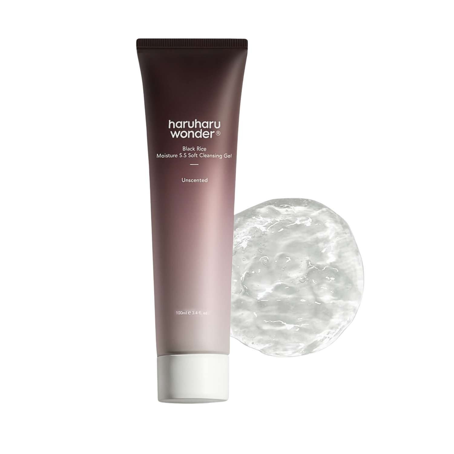 haruharu wonder Gesichtsreinigungsgel Black Rice Moisture 5.5 Soft Cleansing Gel 100ml – mildes, Reinigungsgel mit fermentiertem schwarzem Reis, pH 5,5