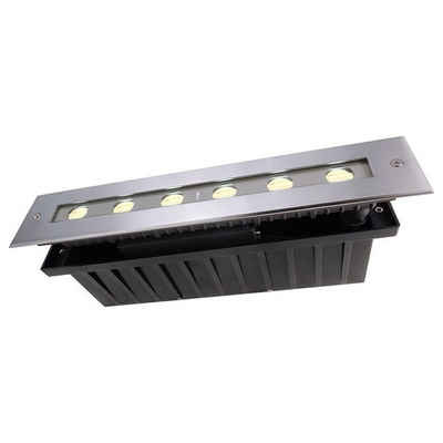 Deko-Light LED Einbauleuchte »LED Bodeneinbaustrahler Line in Silber 10W 3000K«, Einbaustrahler, Einbauleuchte