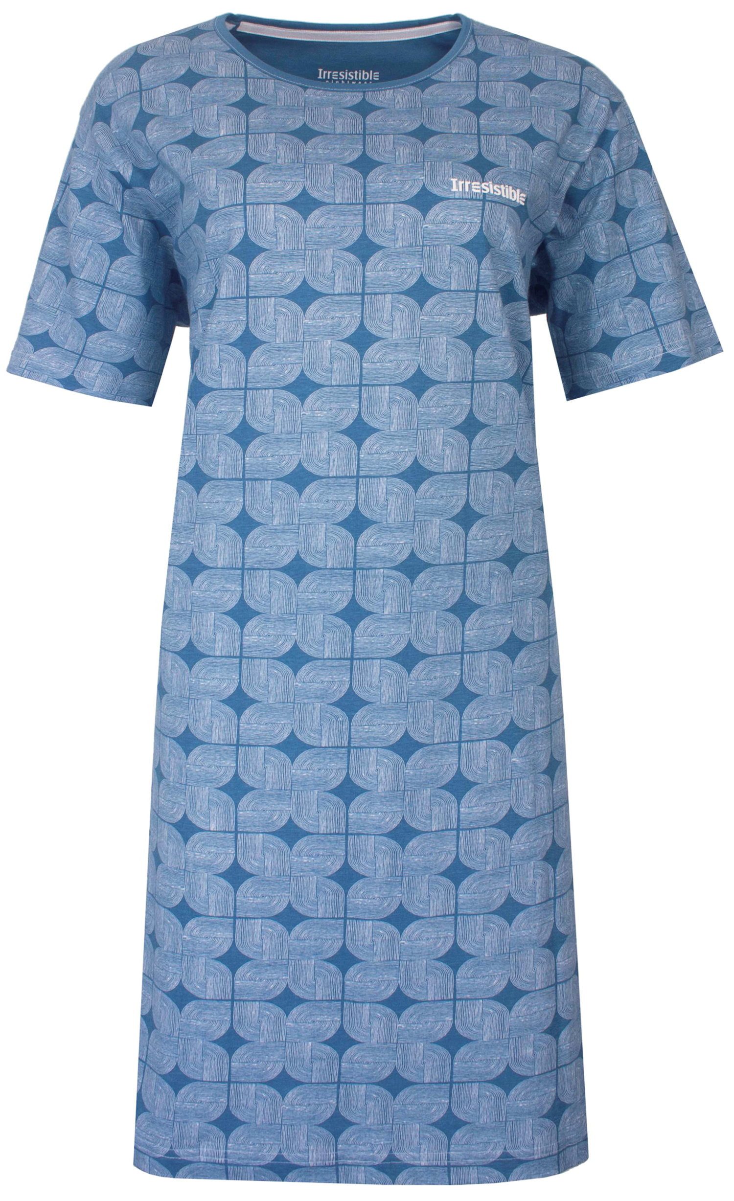 Nachthemd Modisches Damen Schlafshirt mit kurzem Arm