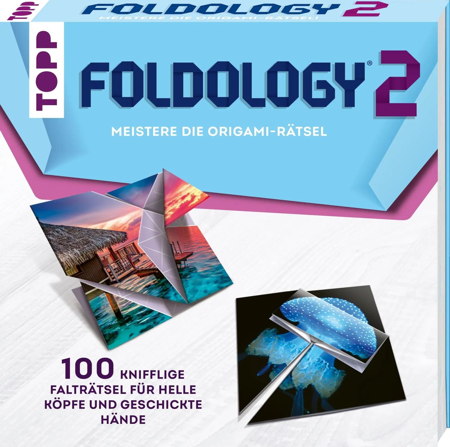 frechverlag Puzzle Foldology 2 - Meistere die Origami-Rätsel!, Puzzleteile