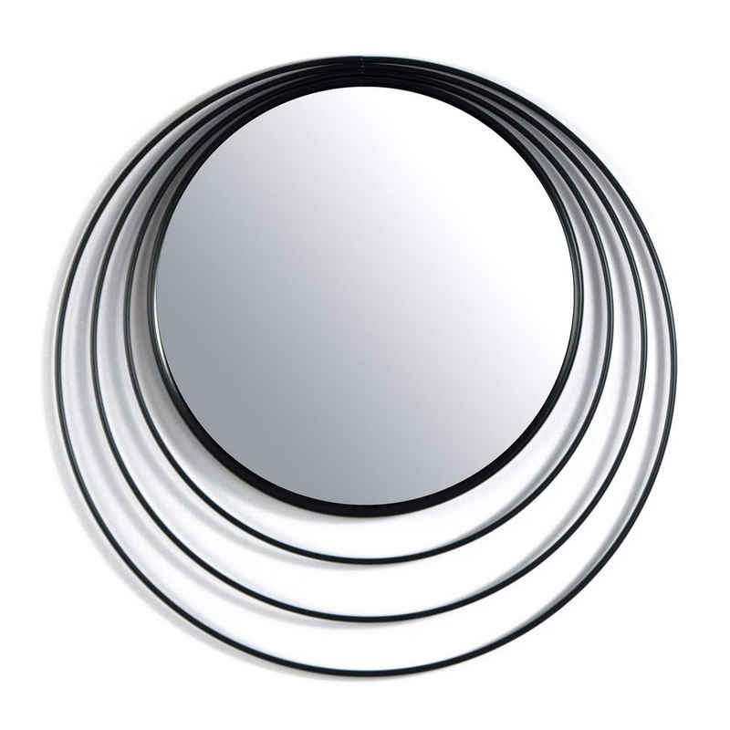 DESIGN DELIGHTS Wandspiegel »WANDSPIEGEL "CIRCLES", Metall, 37 cm, moderner Spiegel«
