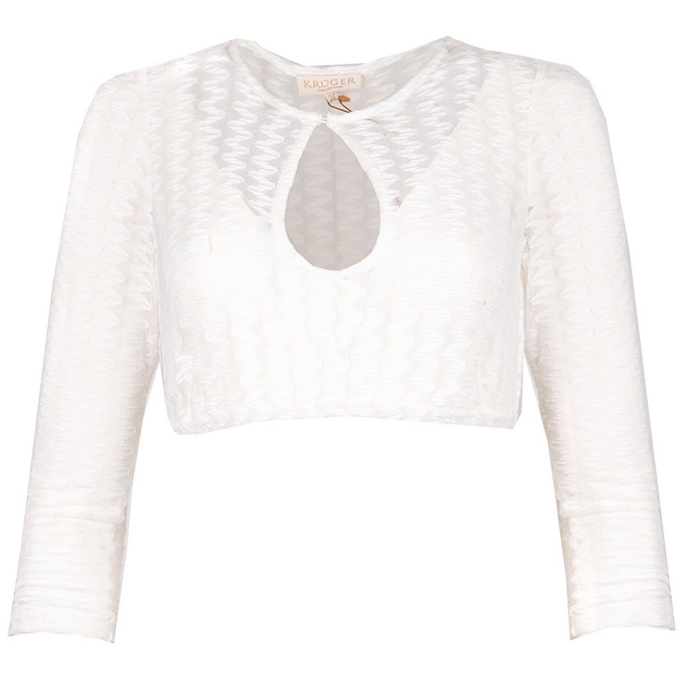 KRÜGER COLLECTION Dirndlbluse Dirndlbluse Erija Dreiviertelarm ecru – Bild 2 von 3