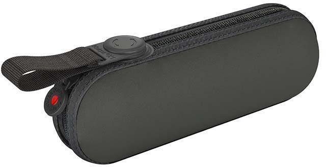 d´grey uni Knirps® X1, inklusive Hardcase Taschenregenschirm dark grey,