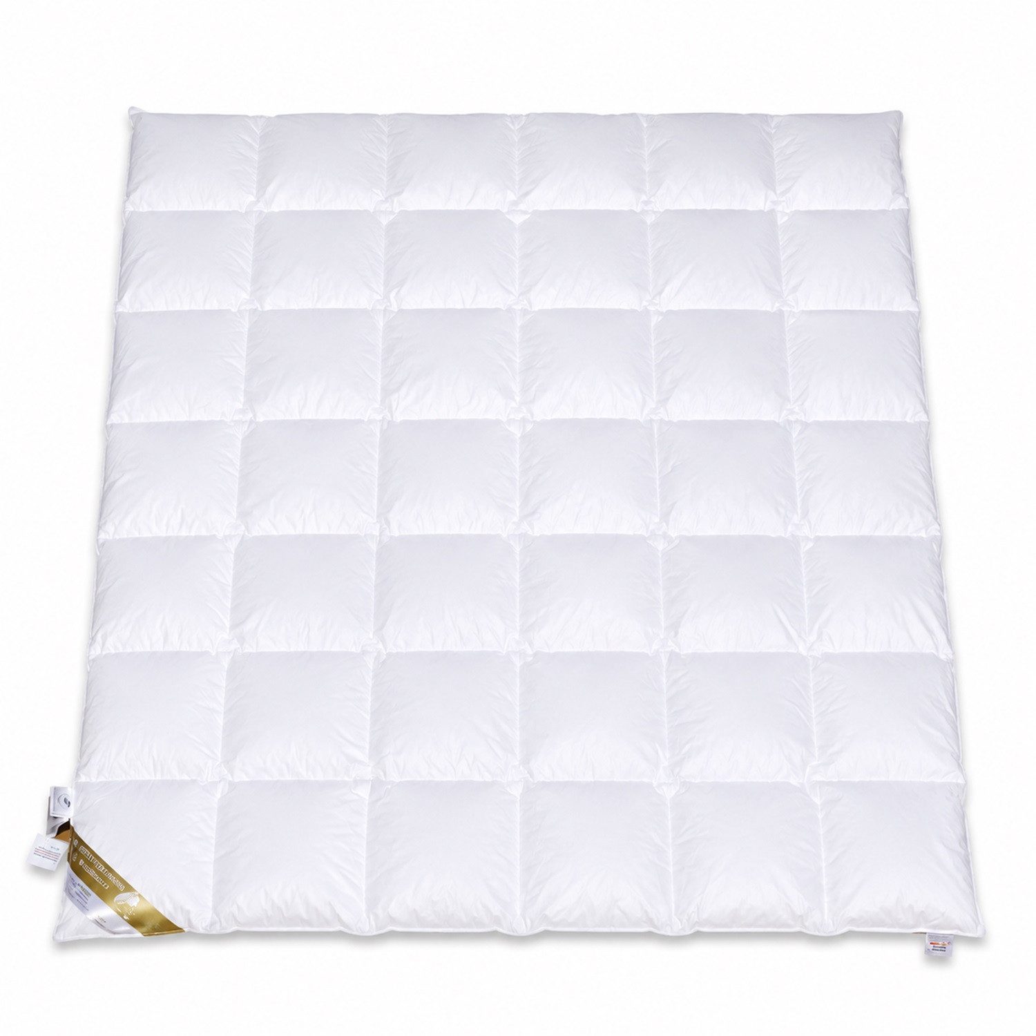 Betten Hofmann 4-Jahreszeitenbett Betten Hofmann kuschelige Daunendecke Bettdecke 6x7 240x220 1800g, Füllung: 100% Daunen, Bezug: 100% Baumwolle, Ganzjahresdecke, hergestellt in Deutschland, hypoallergen