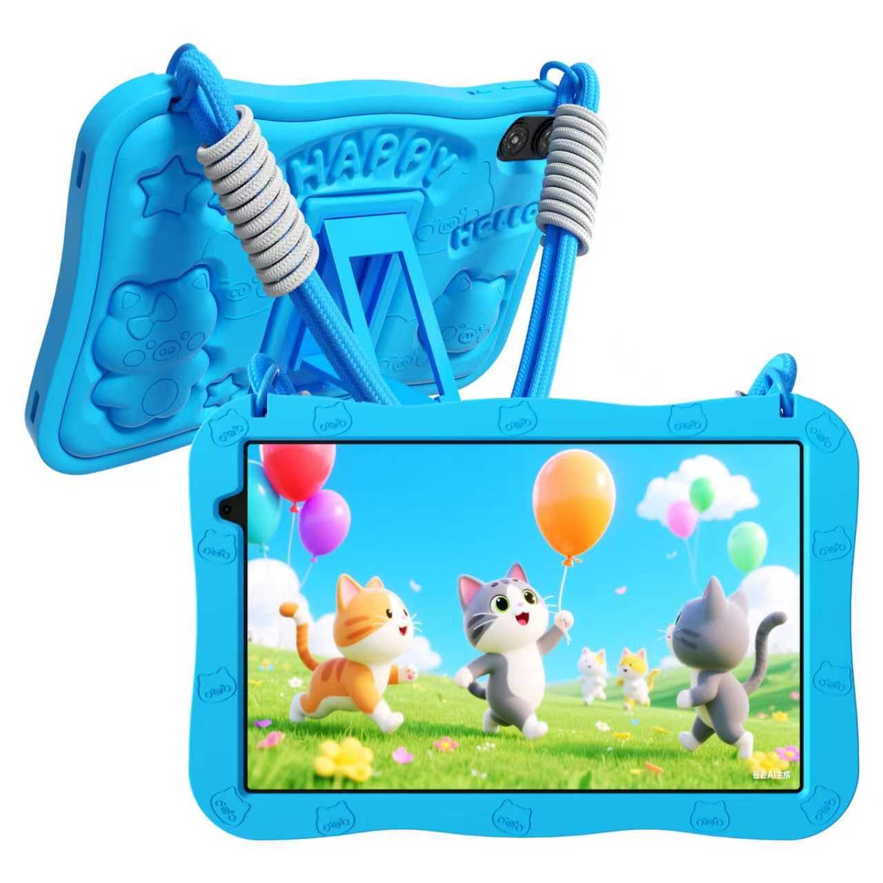 PRITOM 10 Zoll Android 15 Kinder Tablet mit Elternkontrolle,1280x800 HD IPS Tablet (10-Zoll-Kindertablet", Android-Betriebssystem, (WiFi 6,Vorinstallierte Lernapps,stoßfest,6000 mAh)