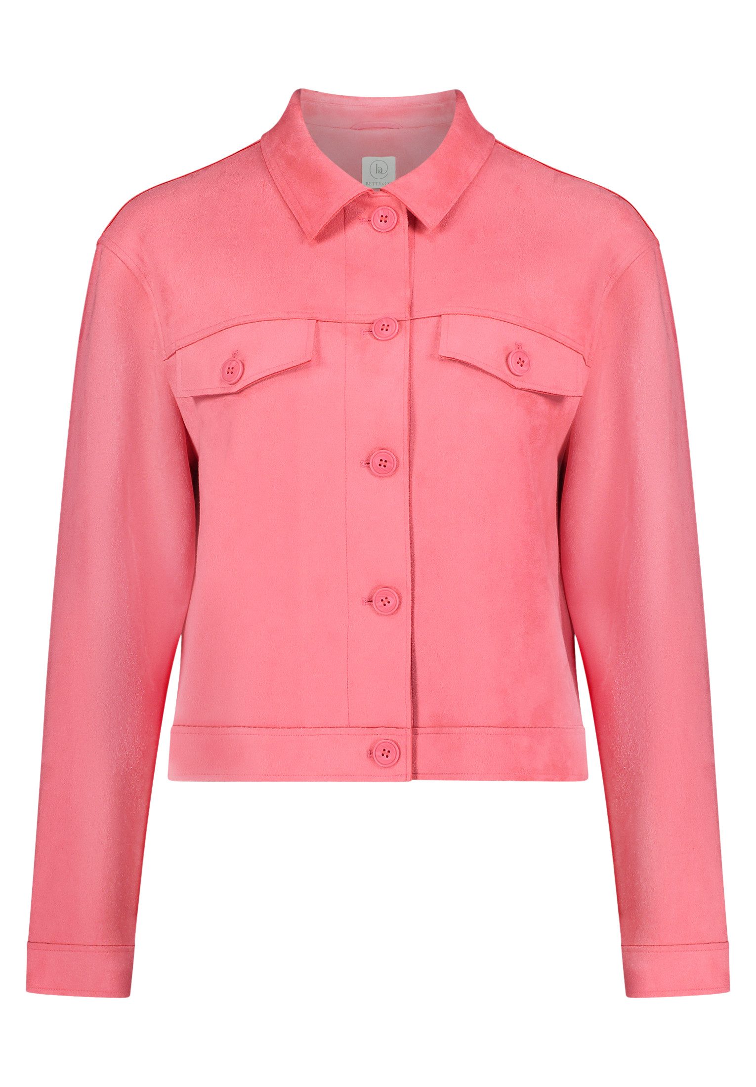 Betty&Co Longblazer Kunstleder-Jacke