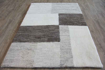 Teppich »Teppich classic Design, Berber Teppich Fb. natur gemustert«, Sona-Lux, rechteckig, Höhe 32 mm, Berber Teppich, Handgeknüpft, Rechteckig, Quadratisch, Teppich natur Schurwolle aus Marokko
