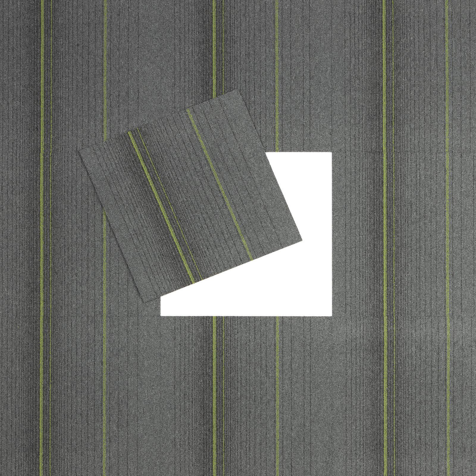 Teppichfliese Whitburn, Fliese, Bodenschutz, verschiedene Höhe: cm, Farben, mm Grün Karat, 5.5 50x50