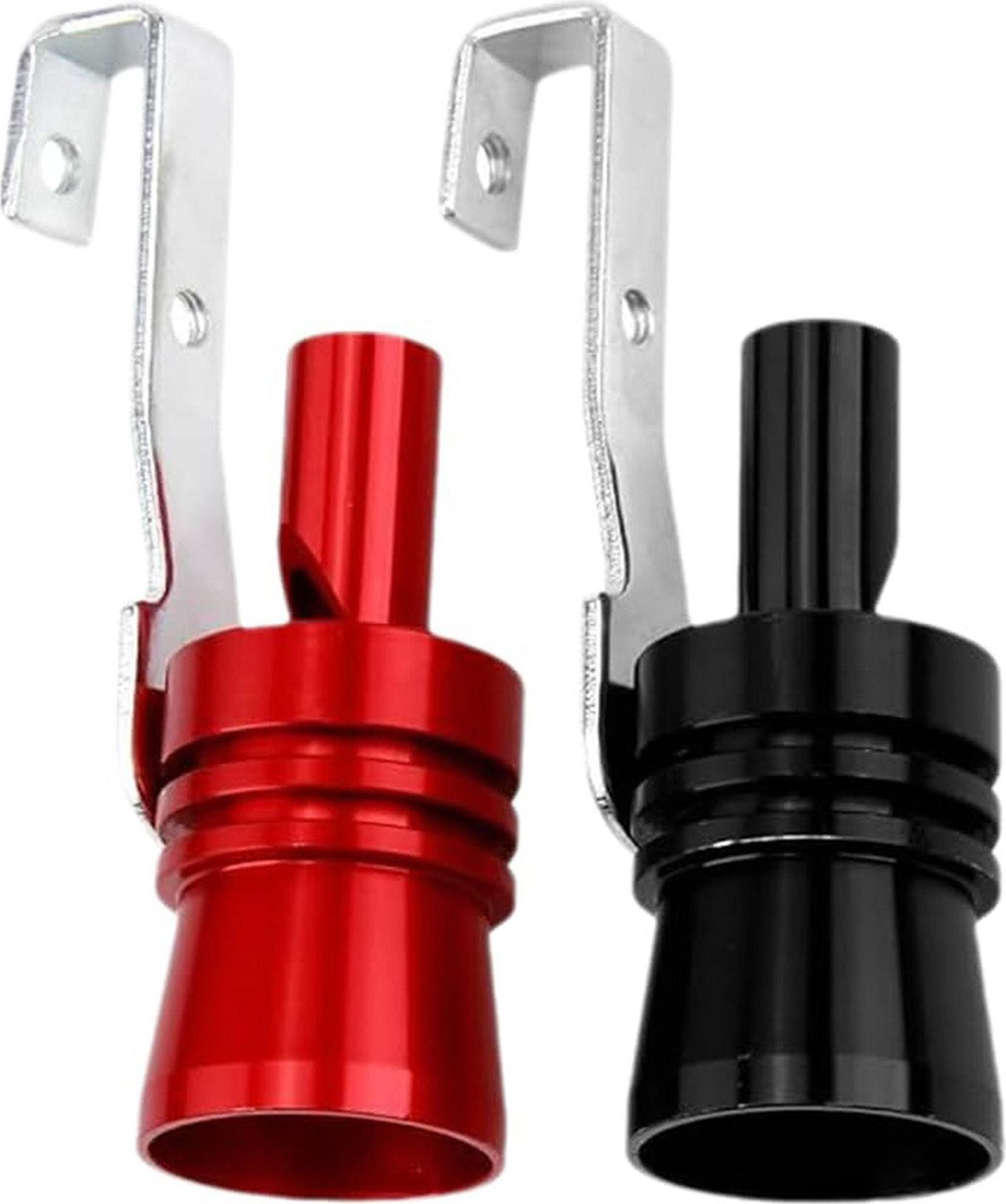 FELIXLEO Eiskratzer Auto Turbo Sound Pfeife Aluminium 2 Stück Schwarz Rot