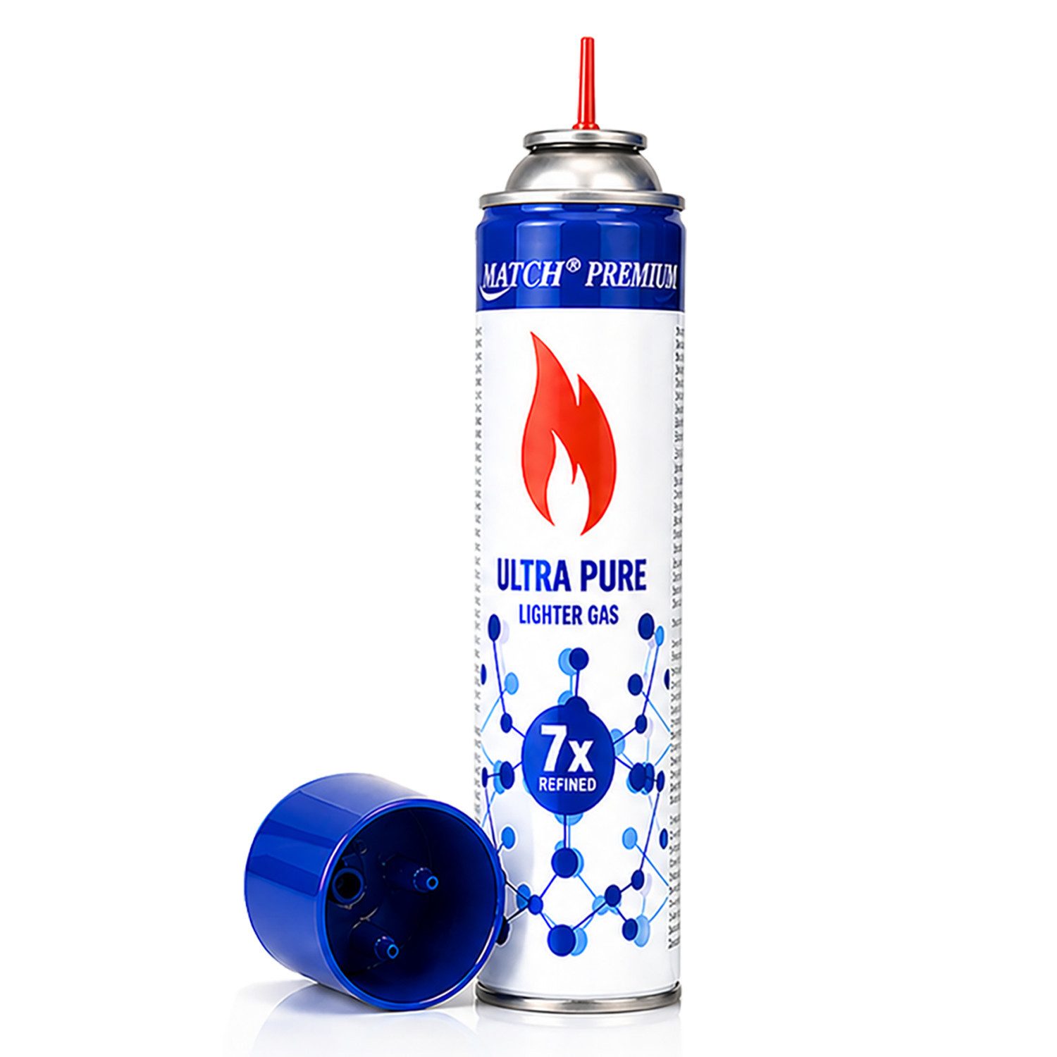 Silver Match Feuerzeug Feuerzeuggas Ultra Pure, 300ml (1-St), Butangas, Nachfüllgas, für Flammbierbrenner, Feuerzeuge