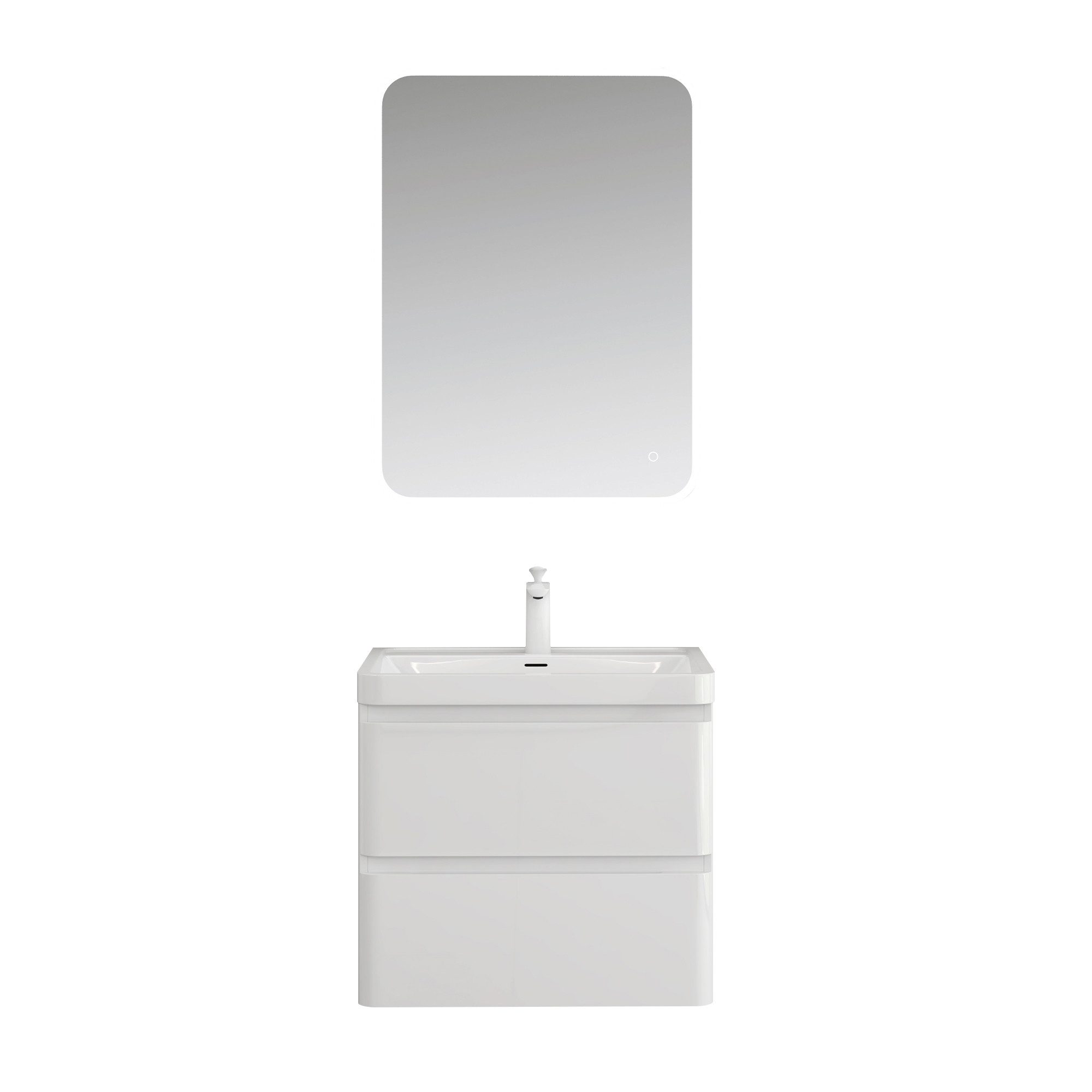 doporro Badmöbel-Set Mineraguss Waschbeckenunterschrank Badezimmer Soft-Clo günstig online kaufen