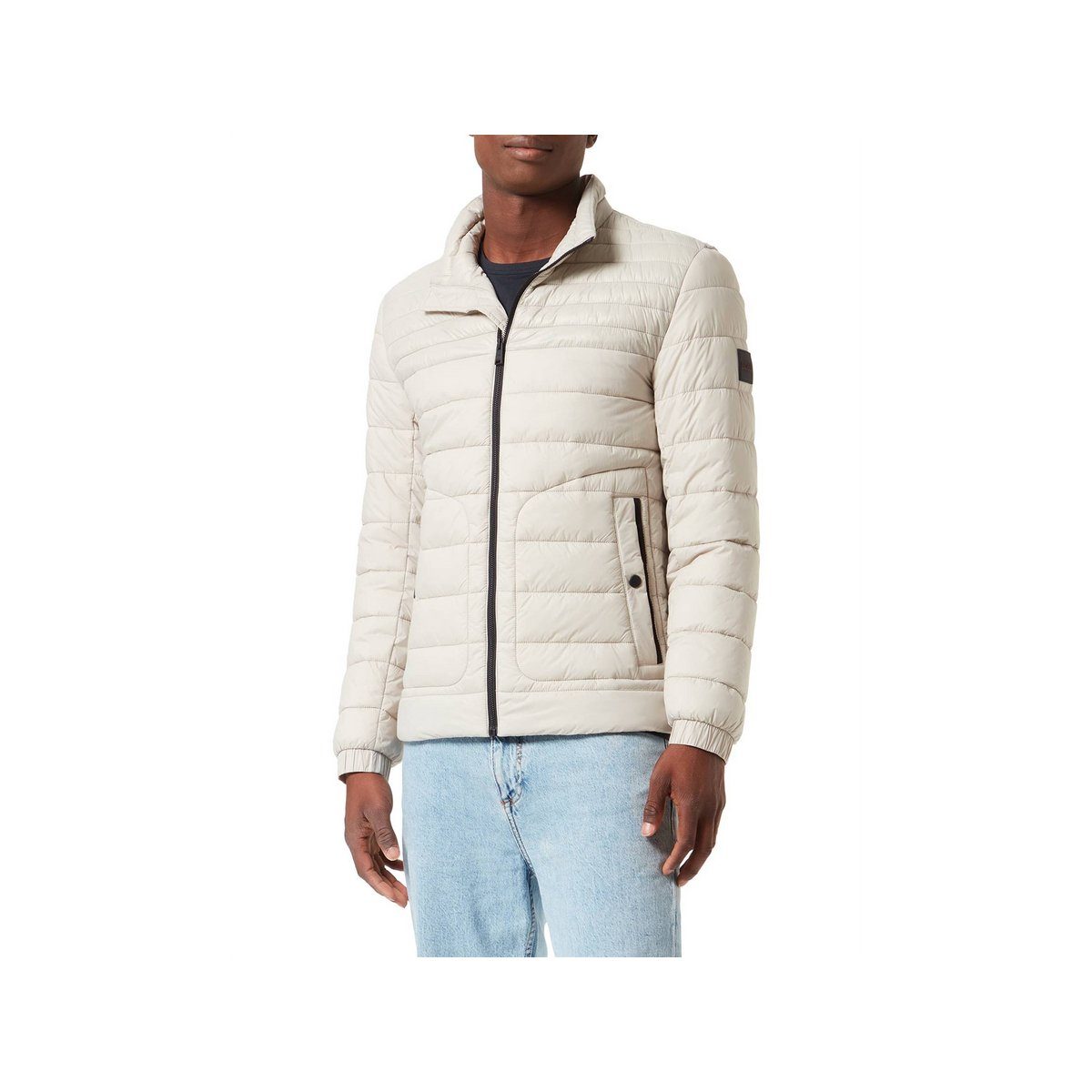 HUGO Anorak beige sonstiges (1-St)