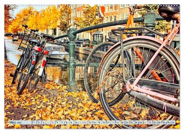 CALVENDO Wandkalender Stadtfahrrad (Premium, hochwertiger DIN A2 Wandkalender 2023, Kunstdruck in Hochglanz)