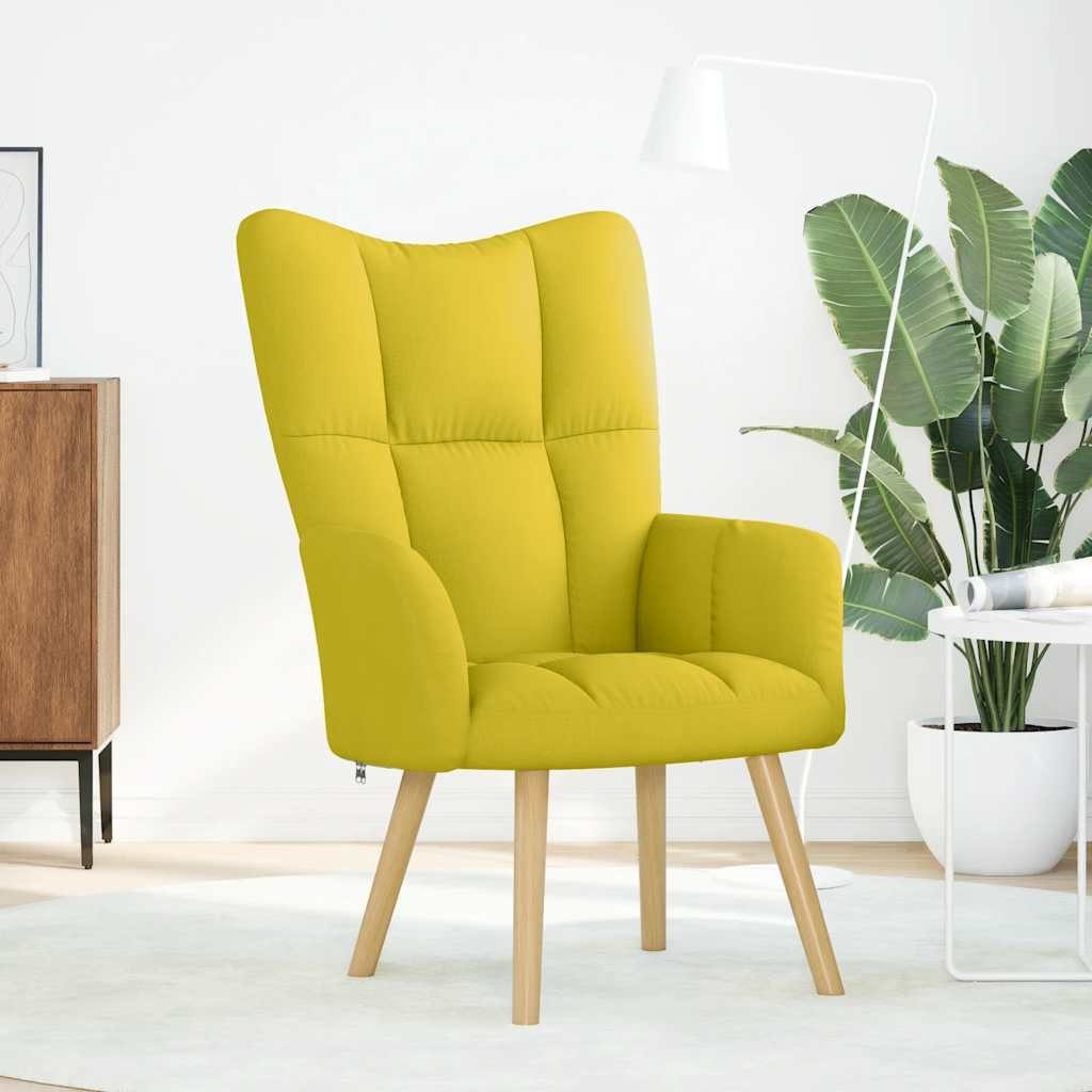 vidaXL Sessel Relaxsessel Hellgelber Stoff