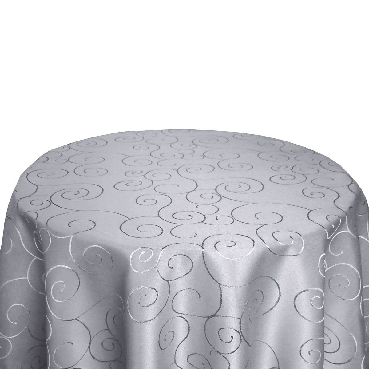 Bronze Tischdecke Ornamente RUND Tischdecke Seidenglanz günstig online kaufen