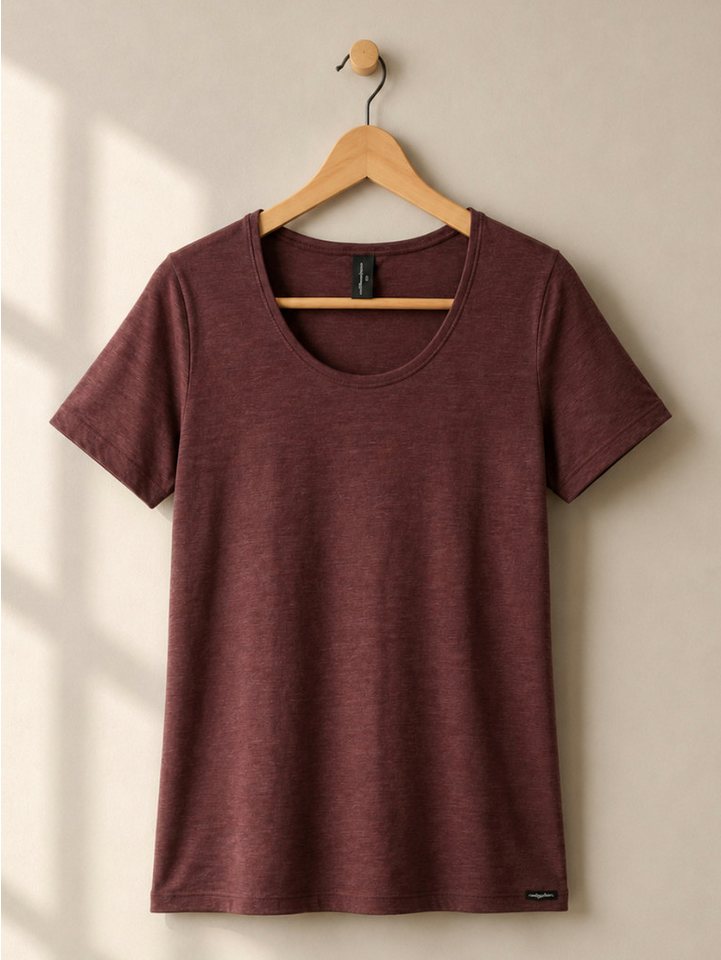 comazo Kurzarmshirt Merinowolle-Seide