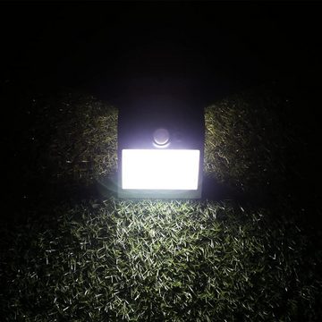 REV LED Solarleuchte mit Bewegungsmelder, außen, solar, IP65, schwarz