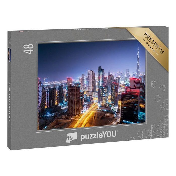 puzzleYOU Puzzle Stadtbild von Dubai Vereinigte Arabische Emirate 48 Puzzleteile puzzleYOU-Kollektionen Naher Osten