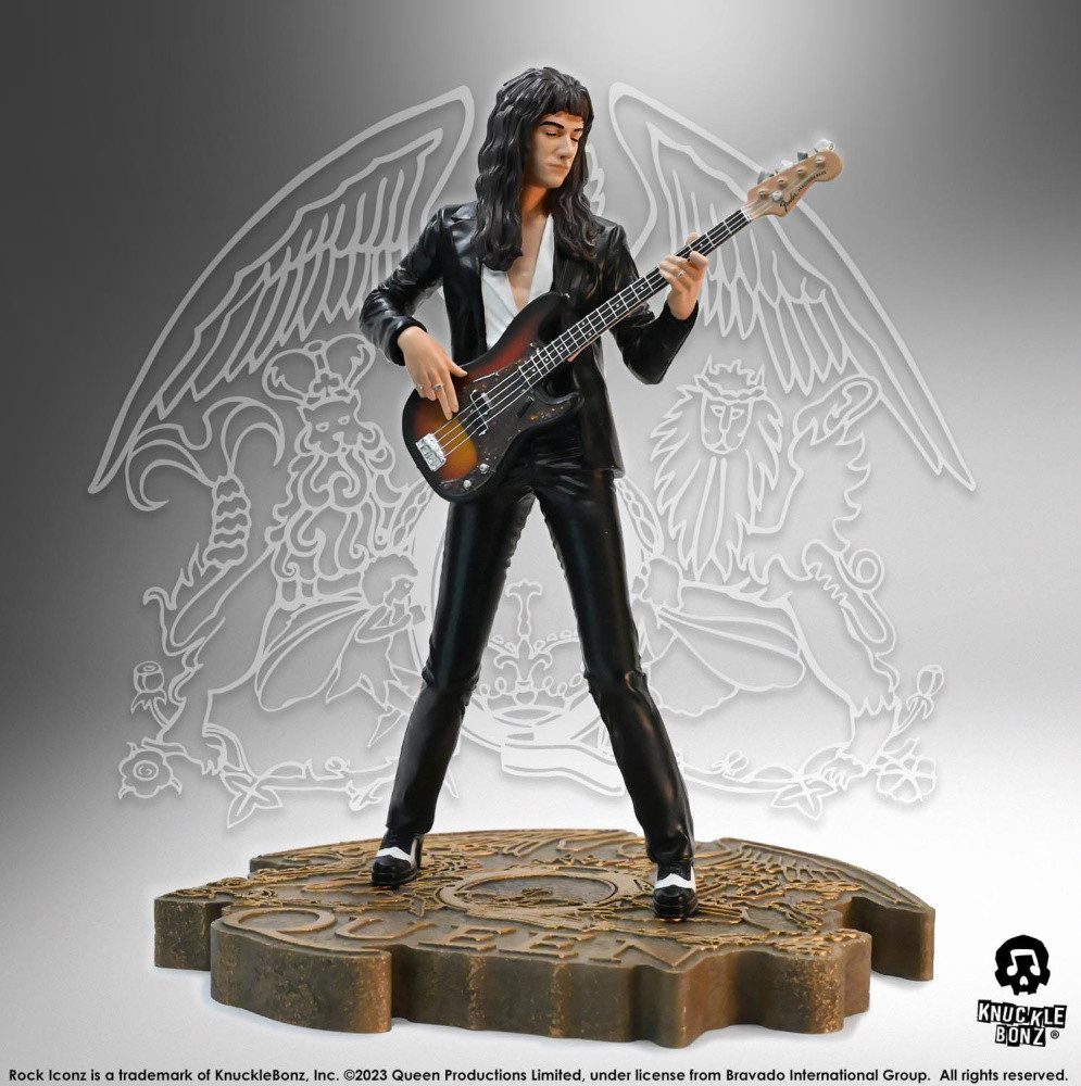 Knucklebonz Actionfigur Queen Rock Iconz Statue John Deacon II (Sheer Heart Attack Era) 23 cm
