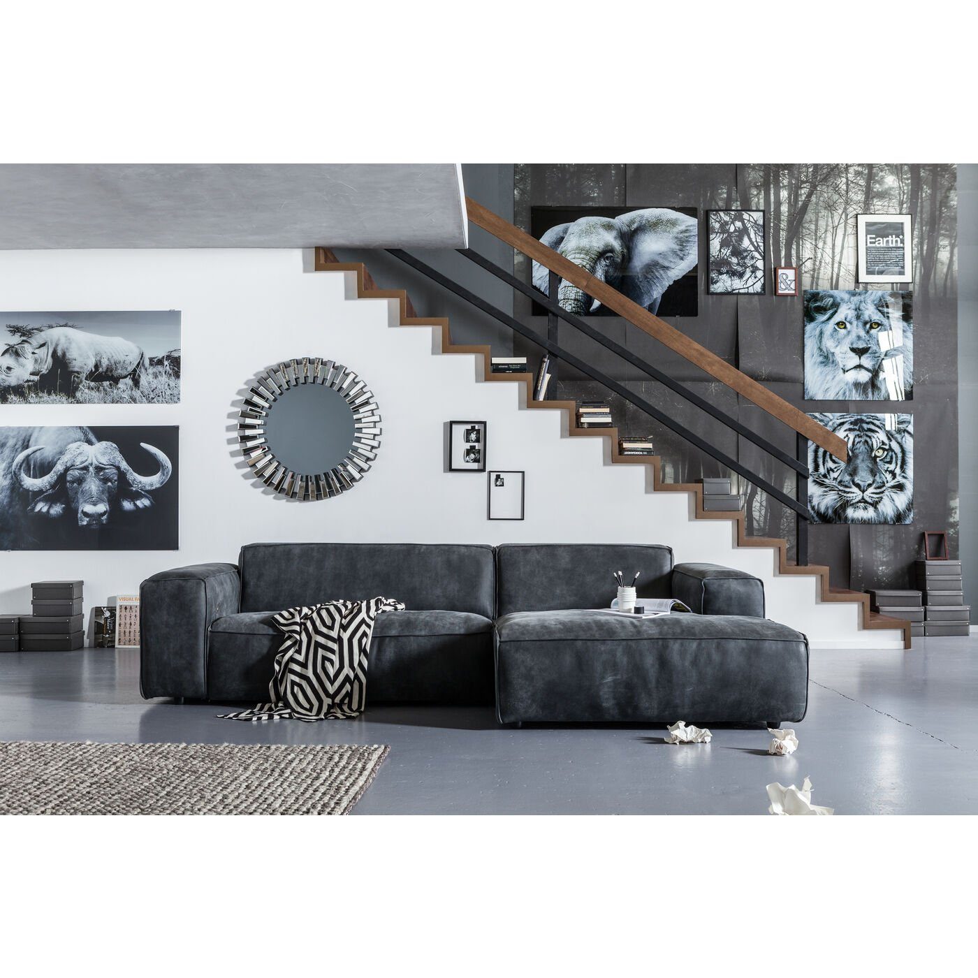 Kare Design Wandspiegel Sprocket, Ø92cm günstig online kaufen