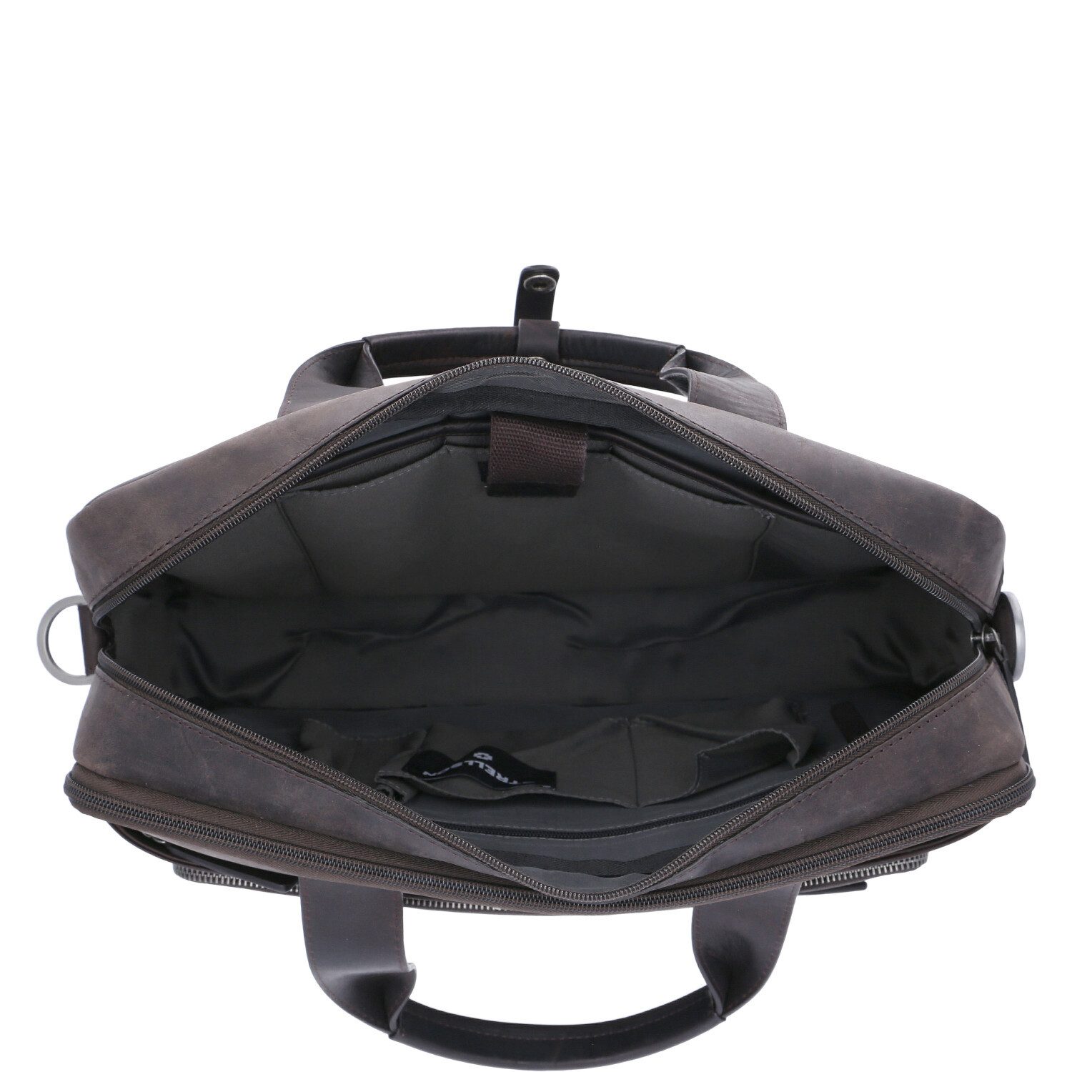 Strellson Umhängetasche Strellson Leder Aktentasche Brick Lane Charles darkbrown (1, 1-tlg., 1)