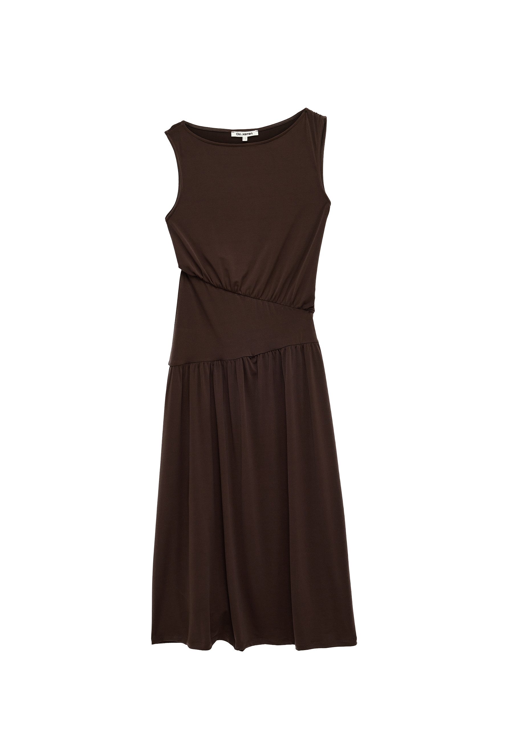 Koton Midikleid Koton Ärmelloses Midi Draped Dress