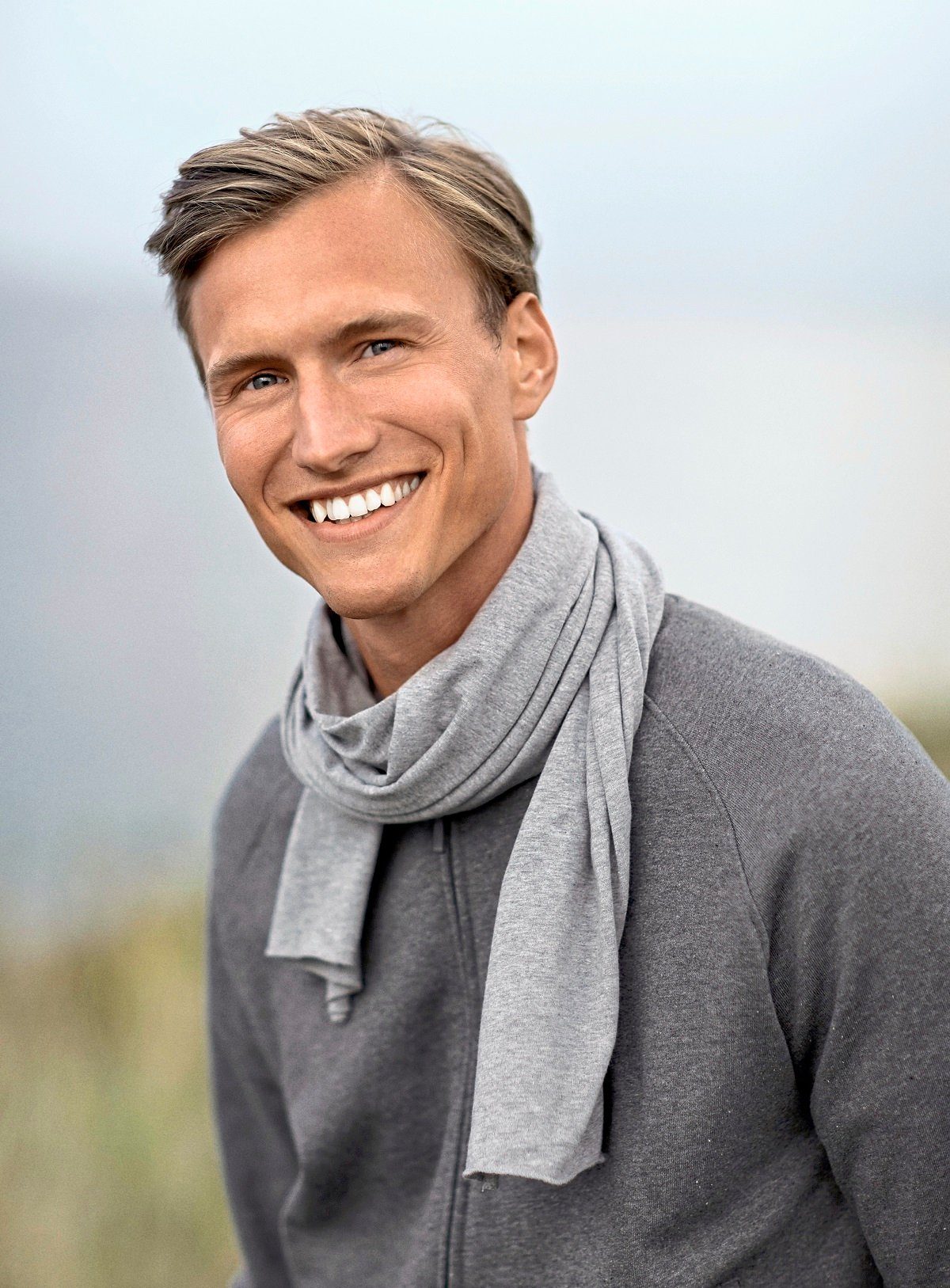 Neutral Strickschal leichter Herren Schal Herrenschal in verschiedenen Farb günstig online kaufen