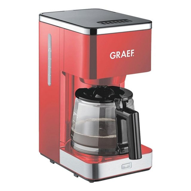 Graef Filterkaffeemaschine FK403, 1.25l Kaffeekanne, Kaffeemaschine bis 15 Tassen, mit Glaskanne, 1000 Watt