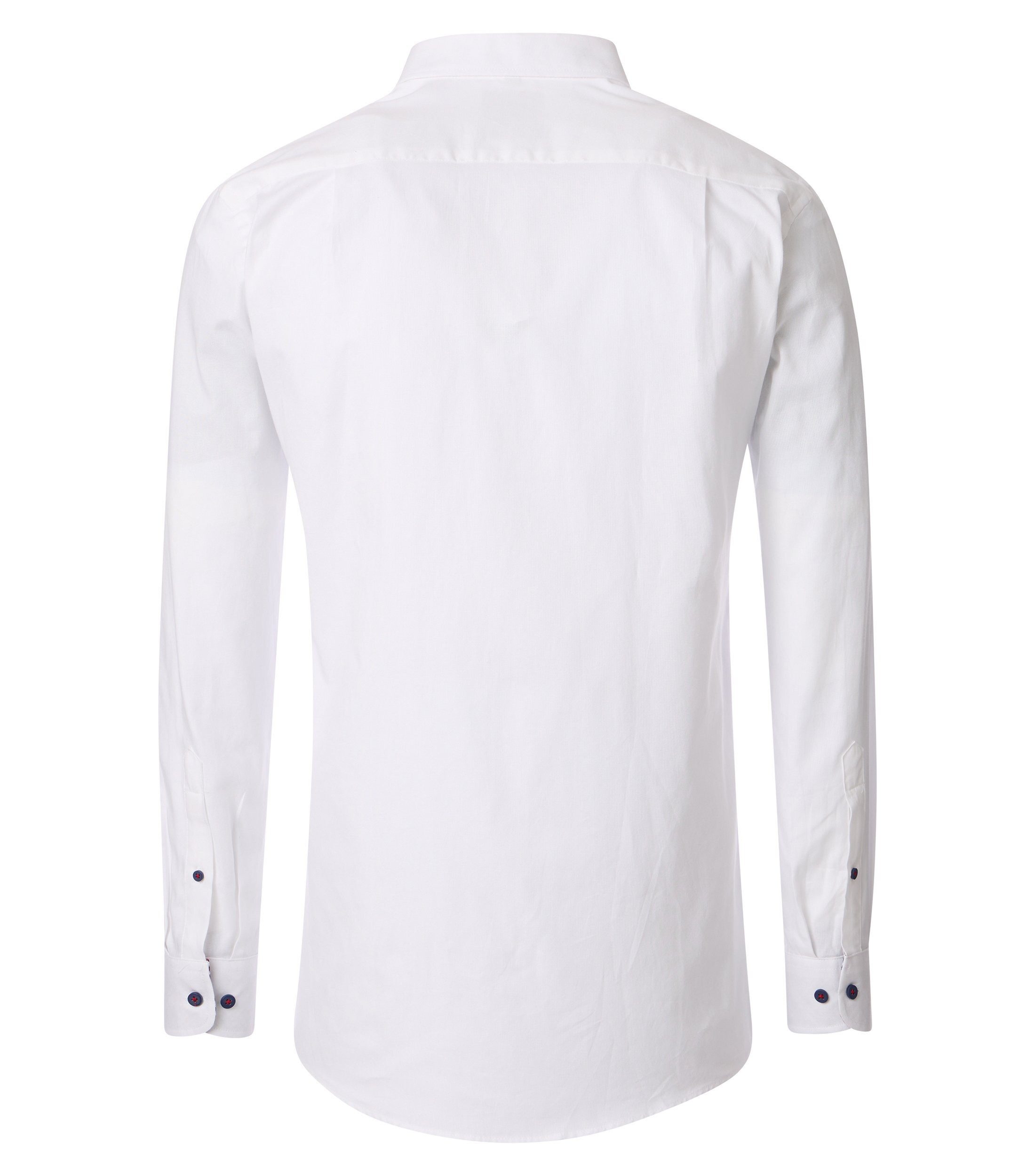 Redmond Langarmhemd uni Modern Fit günstig online kaufen