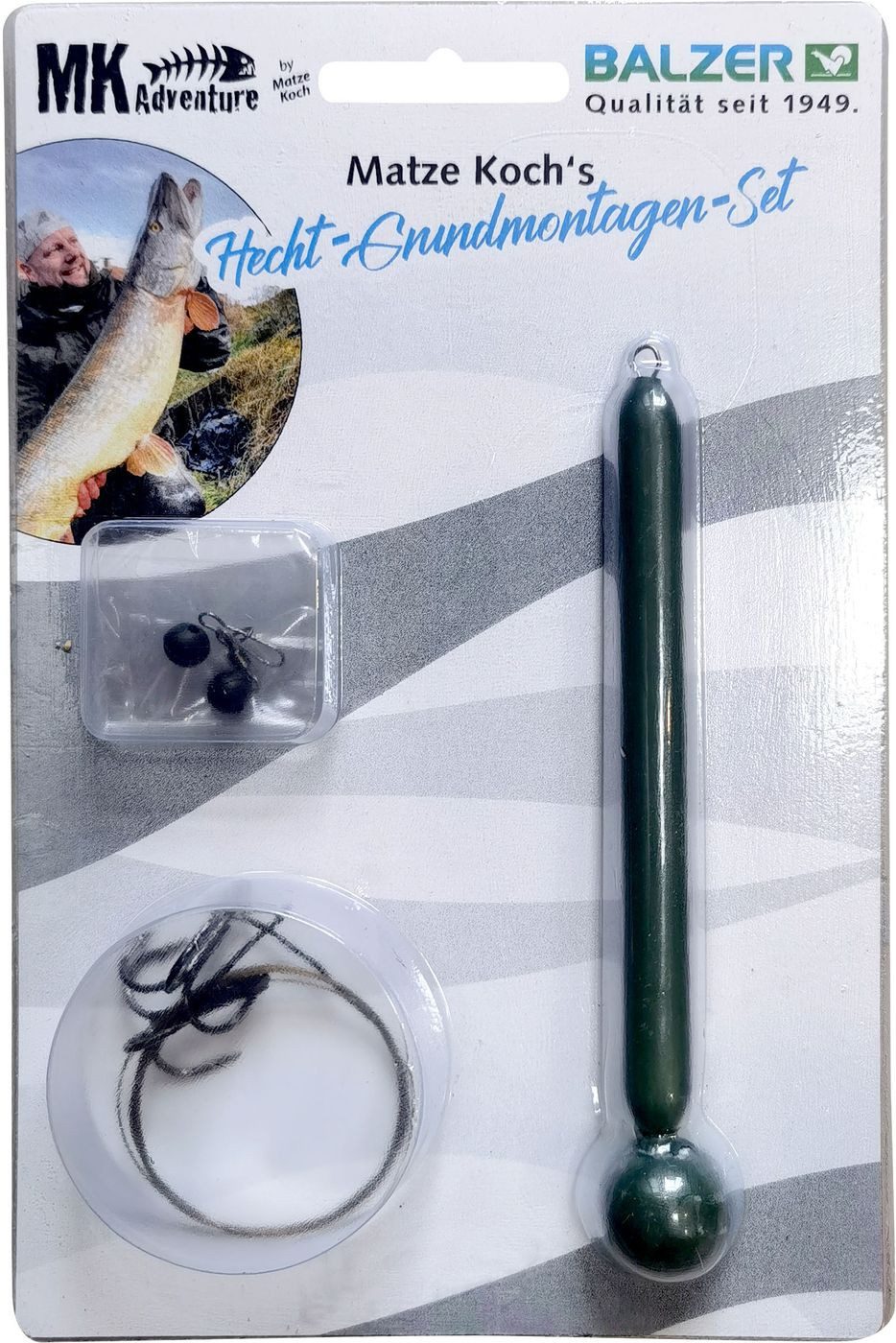 Drillingshaken Balzer MK Adventure Grundmontagen Set - Angelset zum Hechtangeln