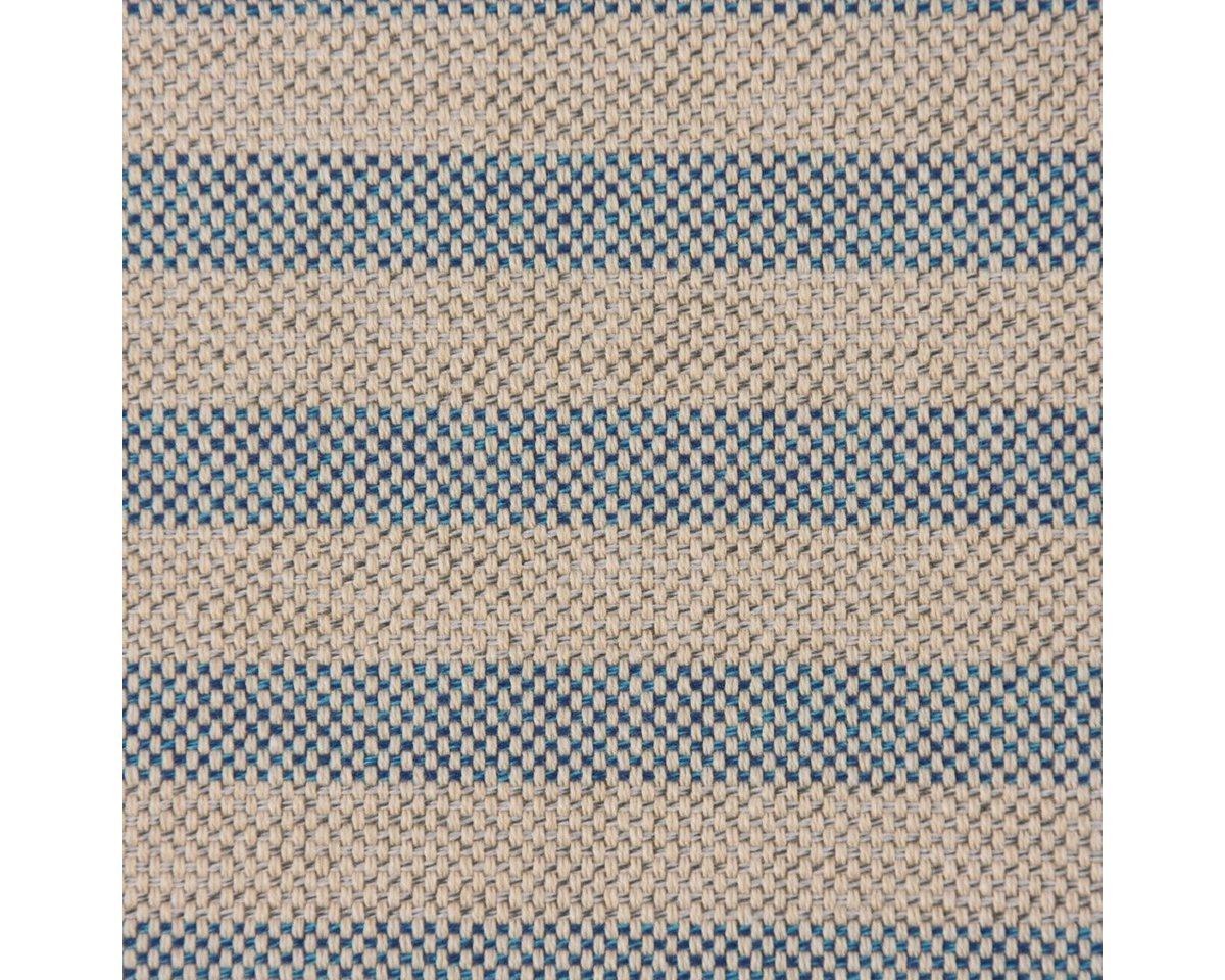 Thumbnail - SCHÖNER LEBEN. Stoff Outdoorstoff teflonbeschichtet Famara natur blau gestreift 160cm, abwaschbar
