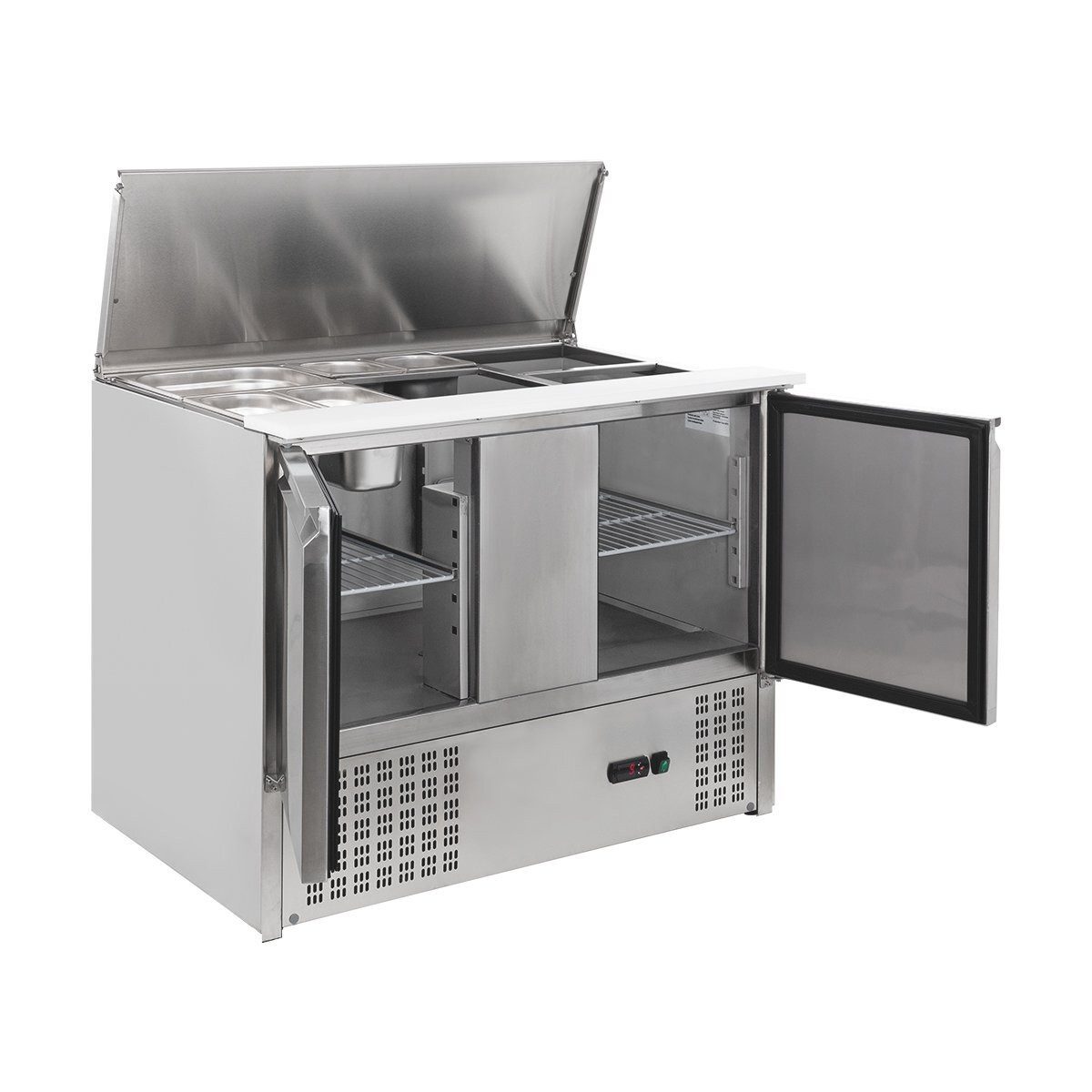 GastroHero Dönergrill Saladette 1045 - Kühlaufsatz für 3x GN 1/1, 235 W