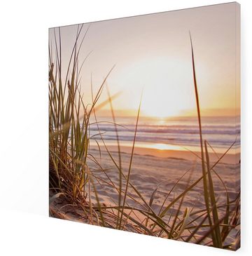 Art for the home Leinwandbild Outdoor Sonnenuntergang 50x50cm, (1 St)