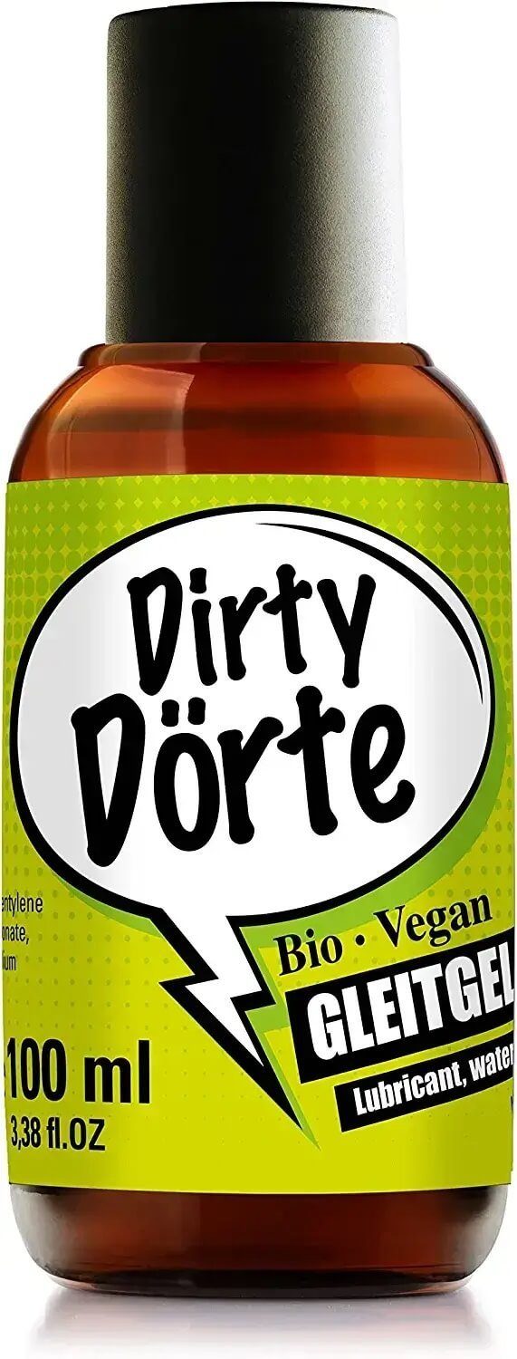 Dirty Dörte Gleitgel Gleitgel 100ml, Bio & Vegan, Gleitmittel auf Wasserbasis, 1-tlg., ohne Farbstoffe, ohne Duftstoffe