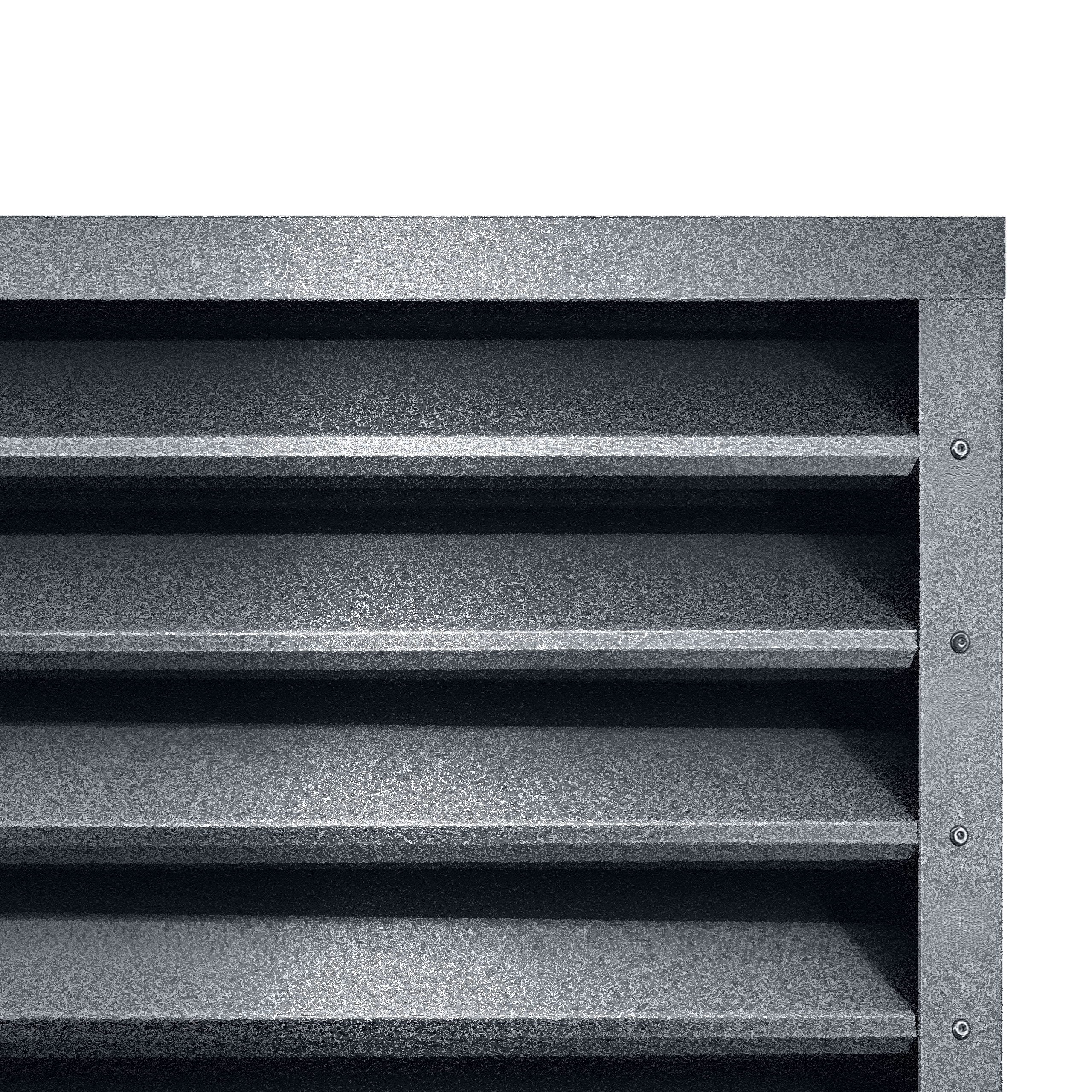 BRAVO Metallzaun - Set Sigma 110 cm x 200 cm Stärke 0,45 mm, (Zaunpaneel, Lamellenzaun, Sichtschutz, 147-St., Set inkl. Zubehör), langlebig, witterungsbeständig