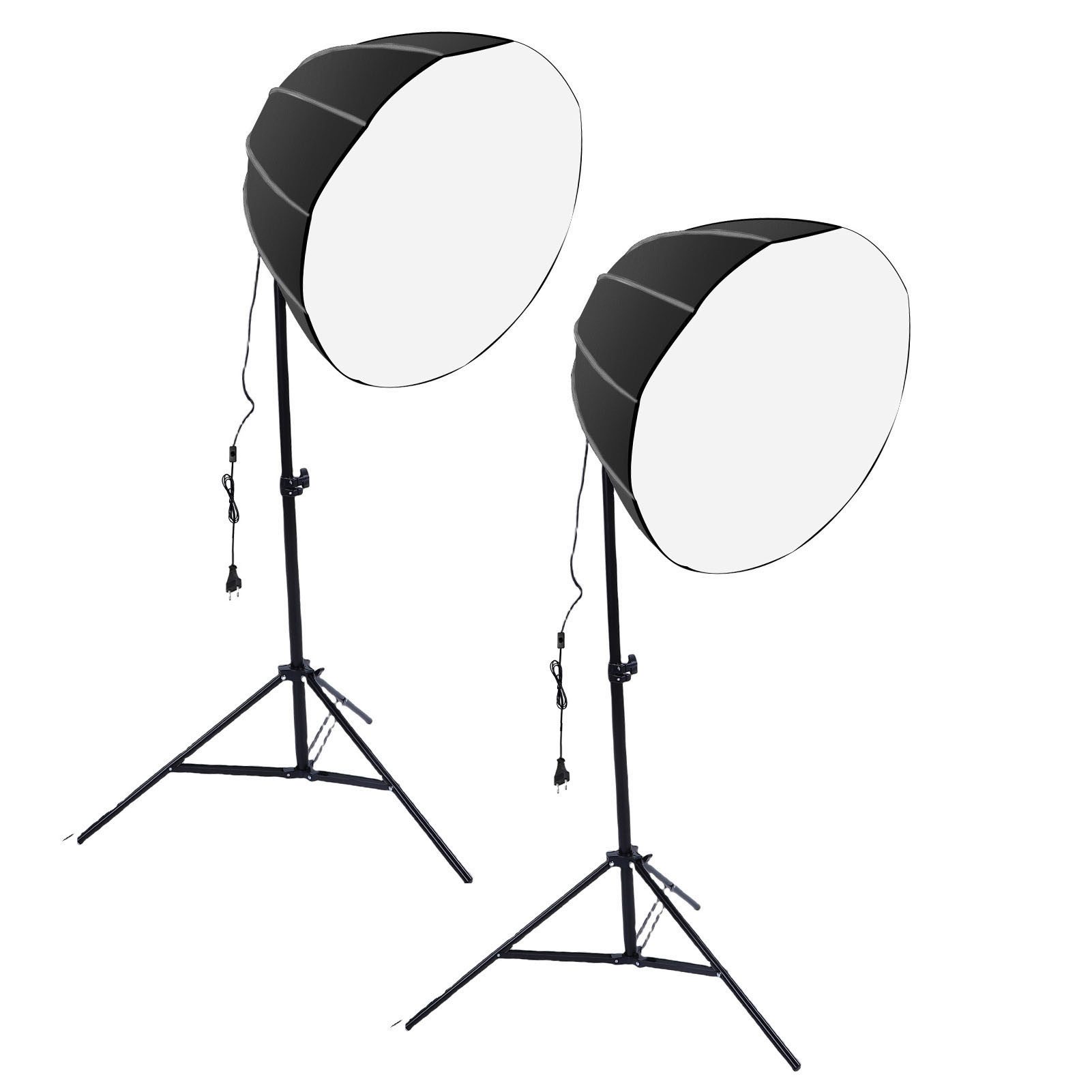 GARRYFIZH Softbox Softbox Softbox Licht Studiolicht für Live-Streaming Und Fotografie, Gleichmäßige Ausleuchtung; ausziehbares Stativ
