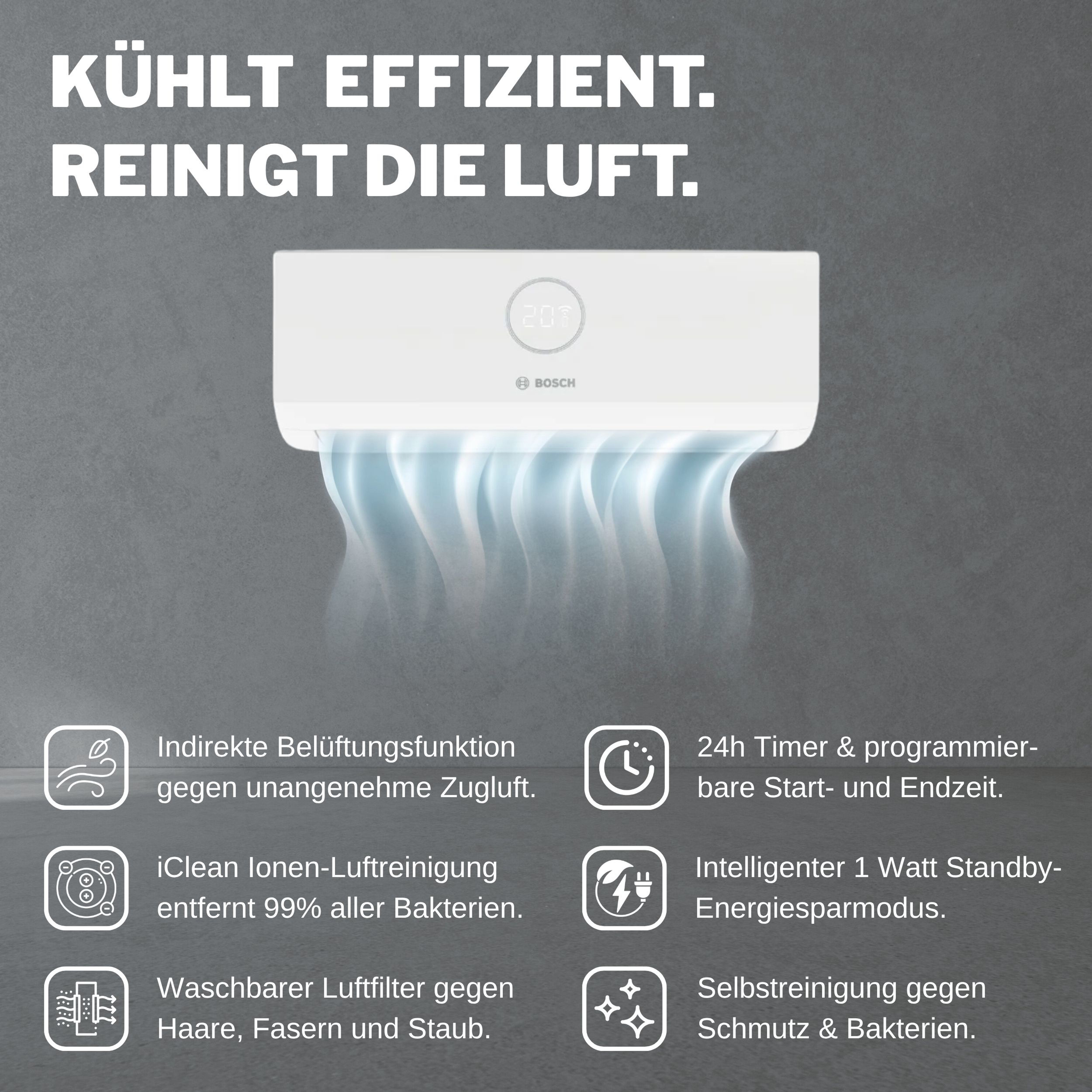 BOSCH Split-Klimagerät CL3000i-Set 26 WE günstig online kaufen