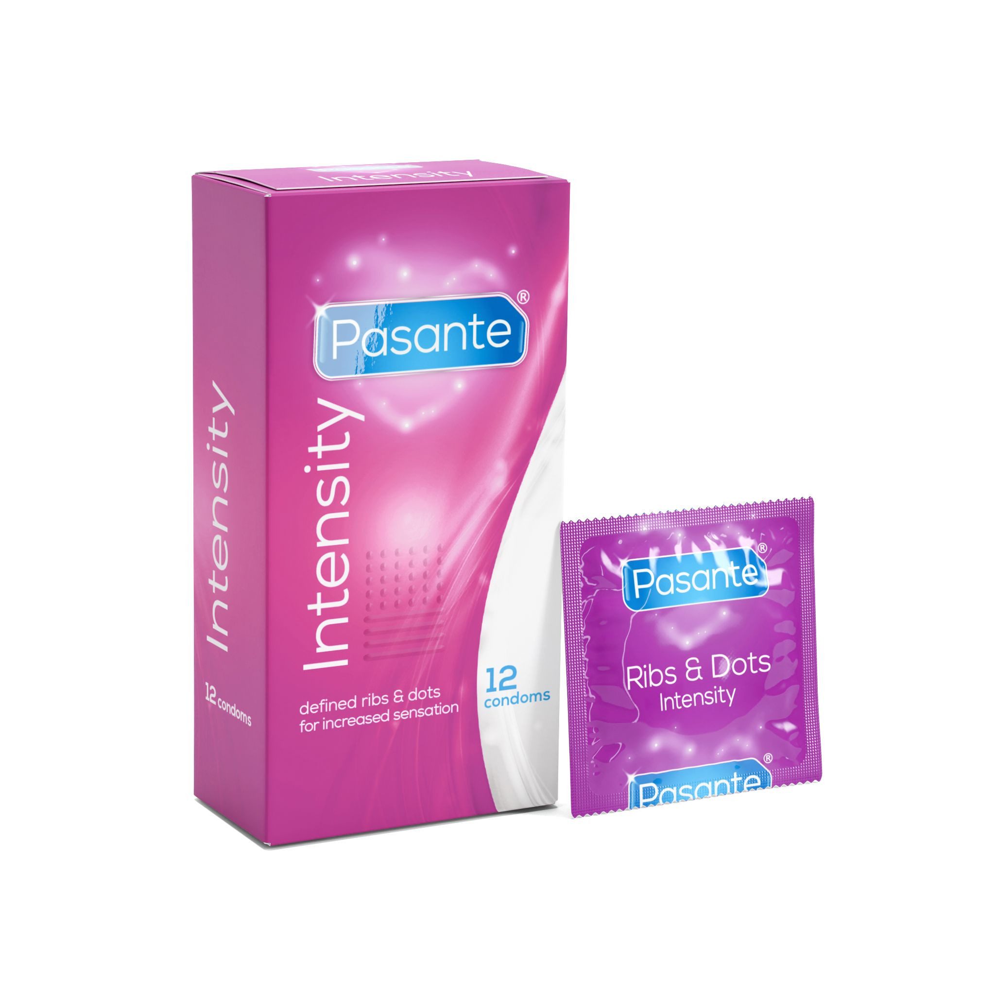 Pasante Kondome Pasante - Ribs & Dots Condoms 12 pcs