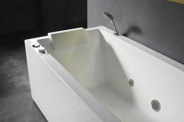 JVmoebel Whirlpool-Badewanne Luxus Indoor Whirlpool Badewanne Whirlwanne Home Spa Weiß Wanne Relax, (1-tlg), Made in Europa