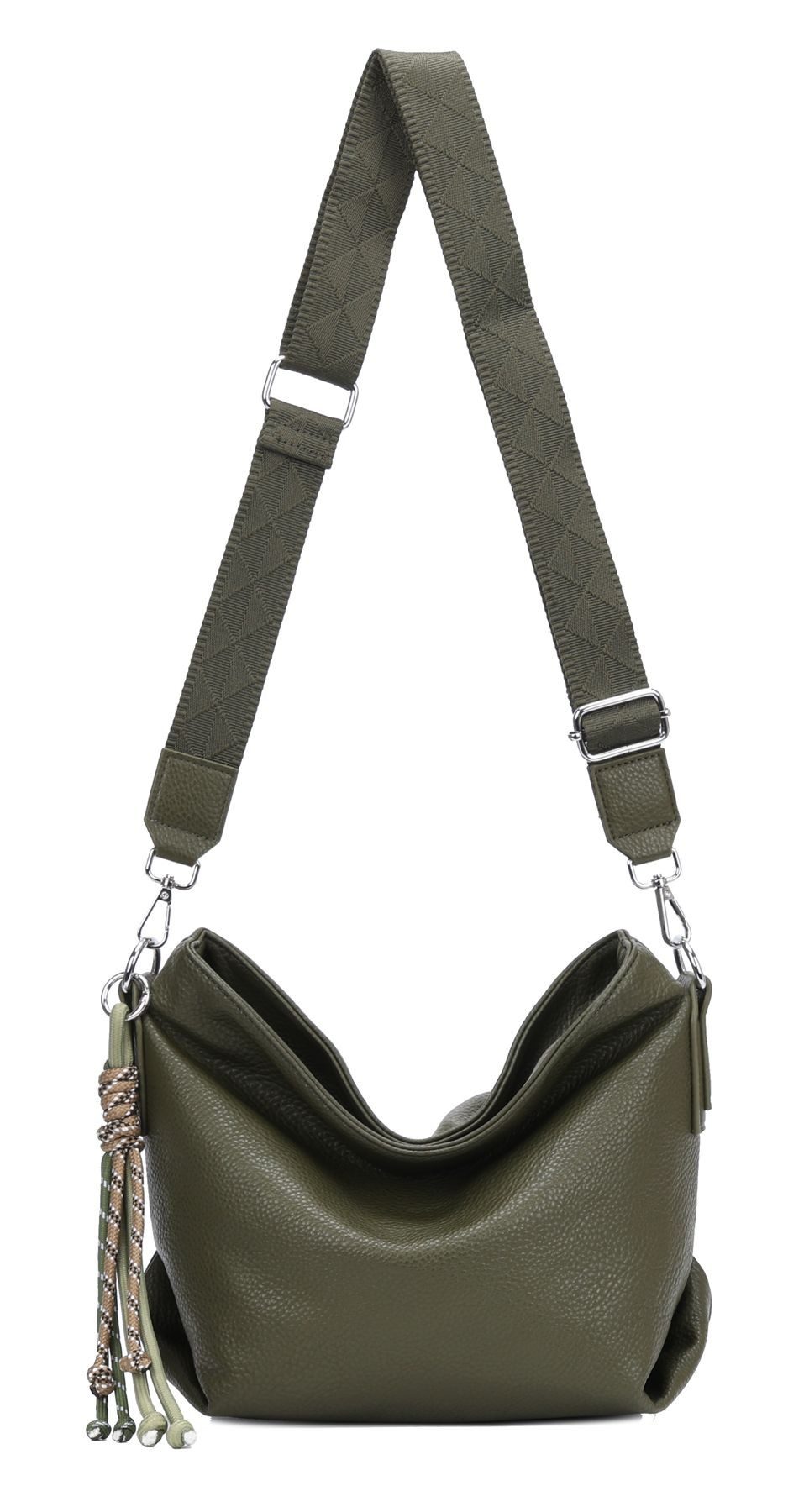 Schultertasche DAMEN TASCHE Crossbody Shopper Umhängetasche Brusttasche Leder Optik