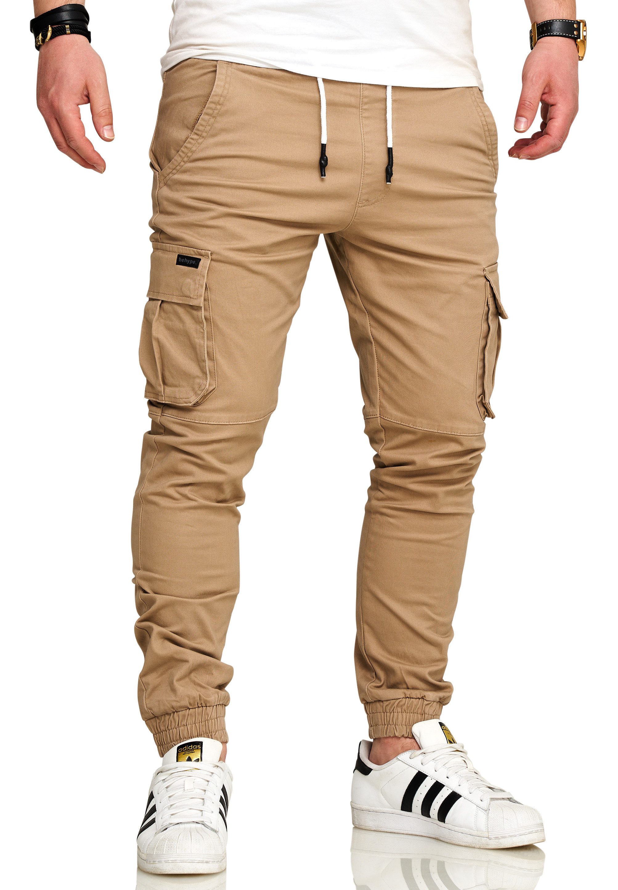 SOULSTAR Cargohose S2LOM Herren Chino Jogger Джинсы Hose Stoffhose Freizeithose