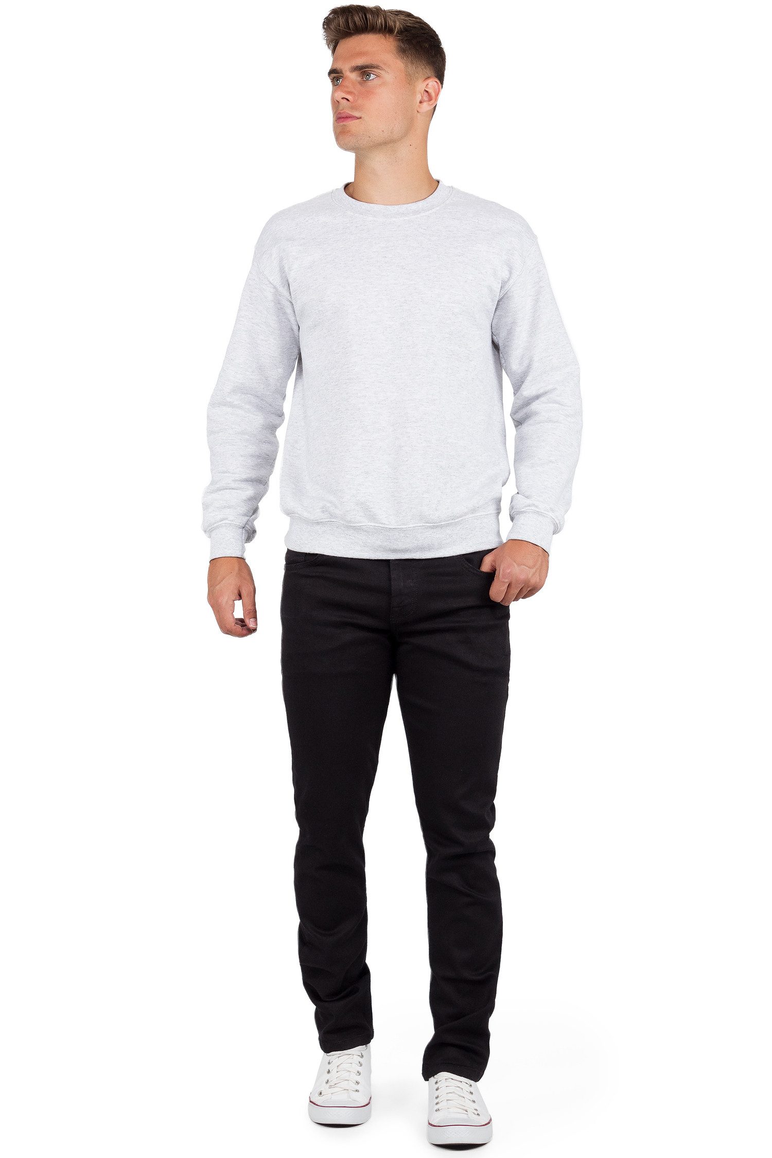Cipo & Baxx Slim-fit-Jeans Herren Slim Fit Hose Stonewashed BA-CD533 Kontrastnaht und verzierte Gesäßtaschen