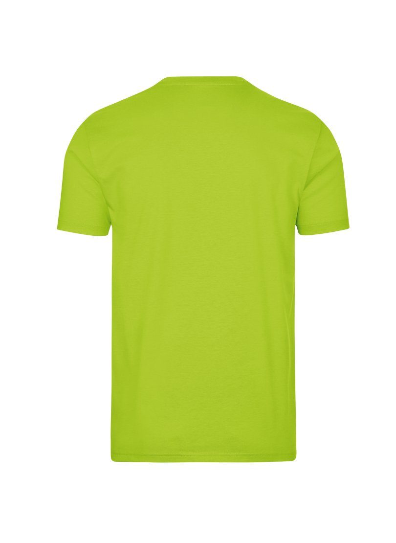Trigema T-Shirt TRIGEMA V-Shirt DELUXE lemon Baumwolle