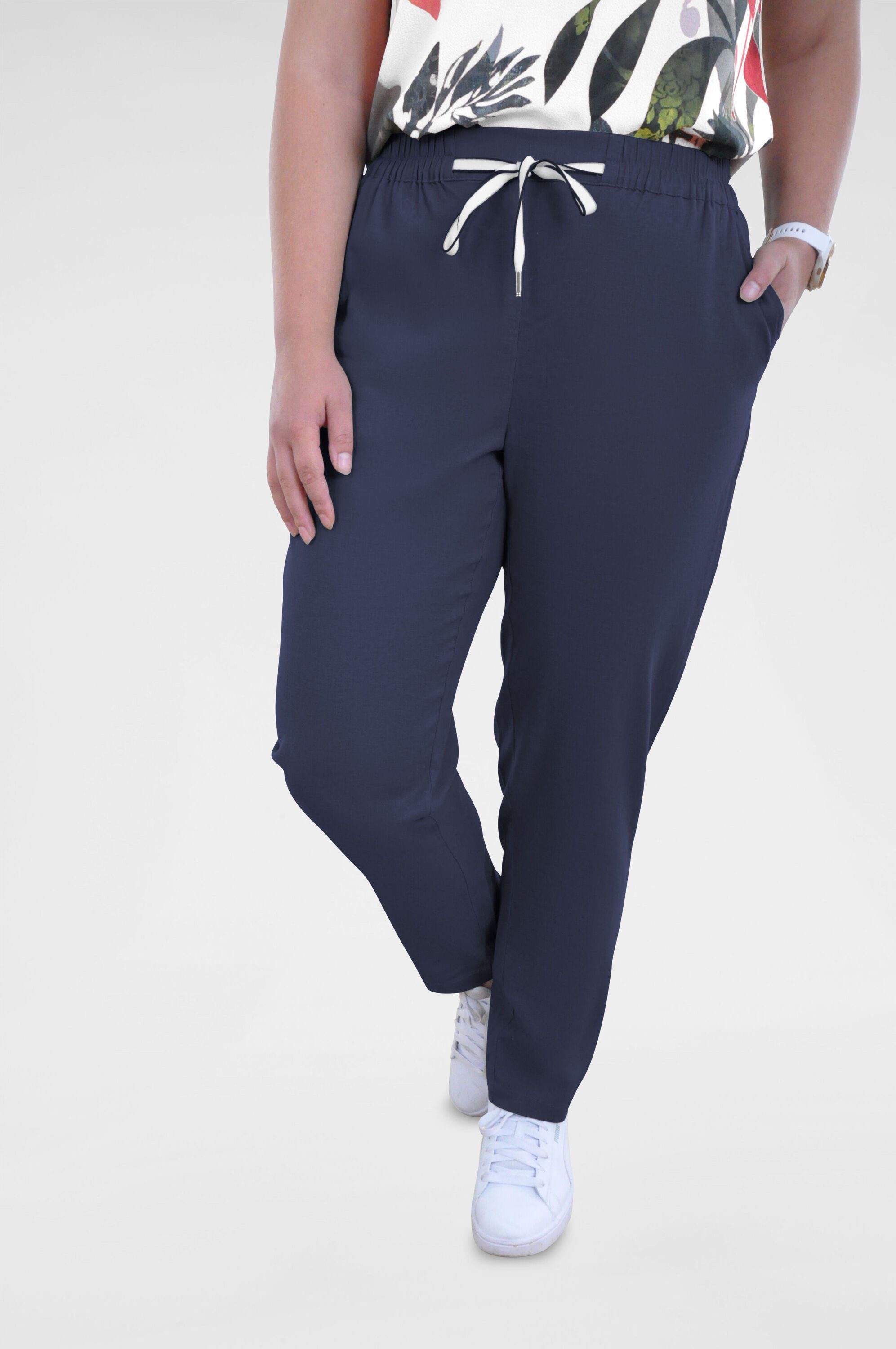 NAVIGAZIONE Stoffhose Damen Leinenhose