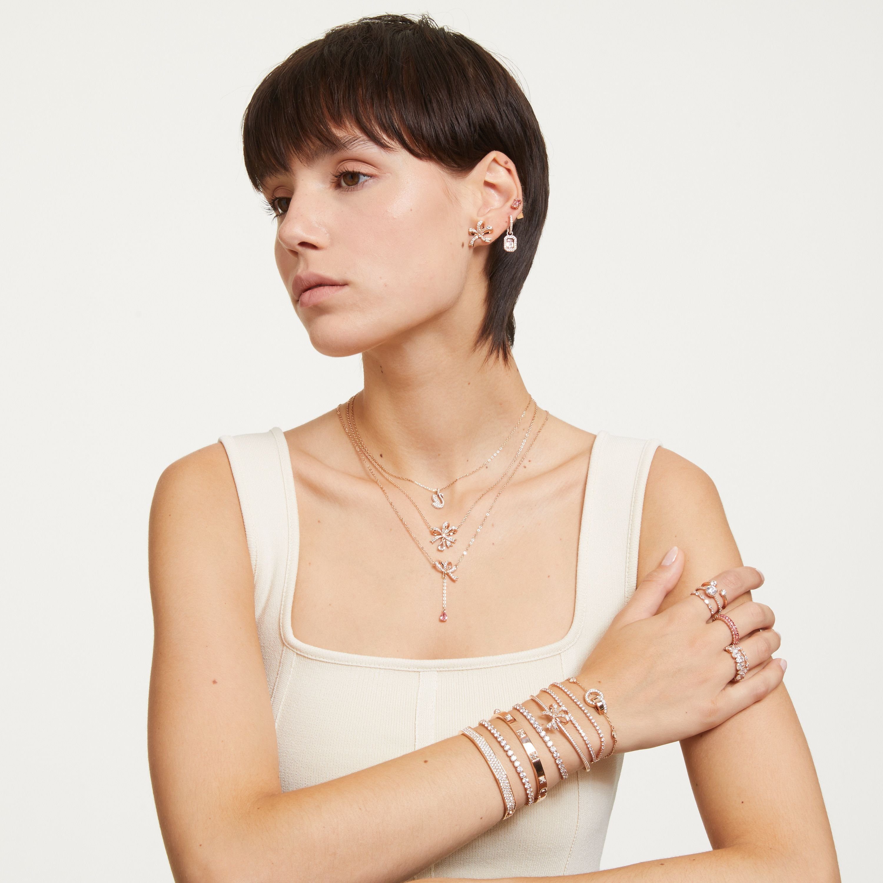 Swarovski Armkette weiß...