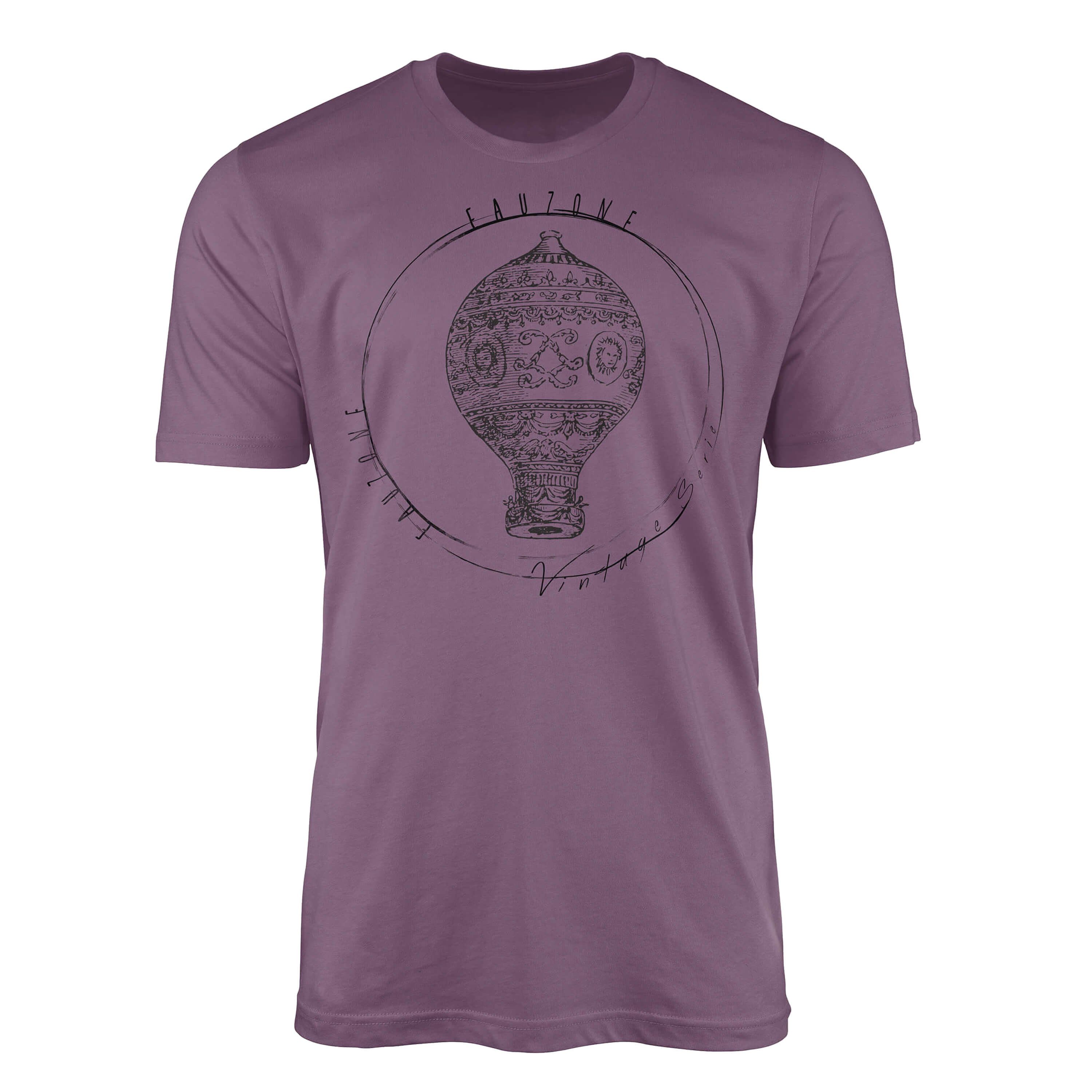 Sinus Art T-Shirt Vintage Herren T-Shirt Heizluftballon Shiraz