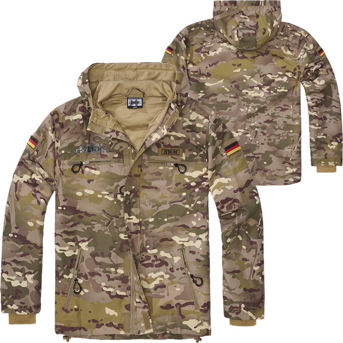 BWuM Windbreaker BWuM Tactical Windbreaker Zipper Sommer + Patch & Flaggen günstig online kaufen