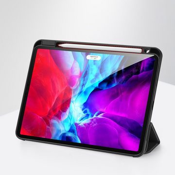 Dux Ducis Tablet-Hülle Dux Ducis Buch Tasche Hartschale mit Standfunktion für Apple iPad 12.9" (2020) / Apple iPad 12.9" (2018) Tablet Hülle Brieftasche Schwarz