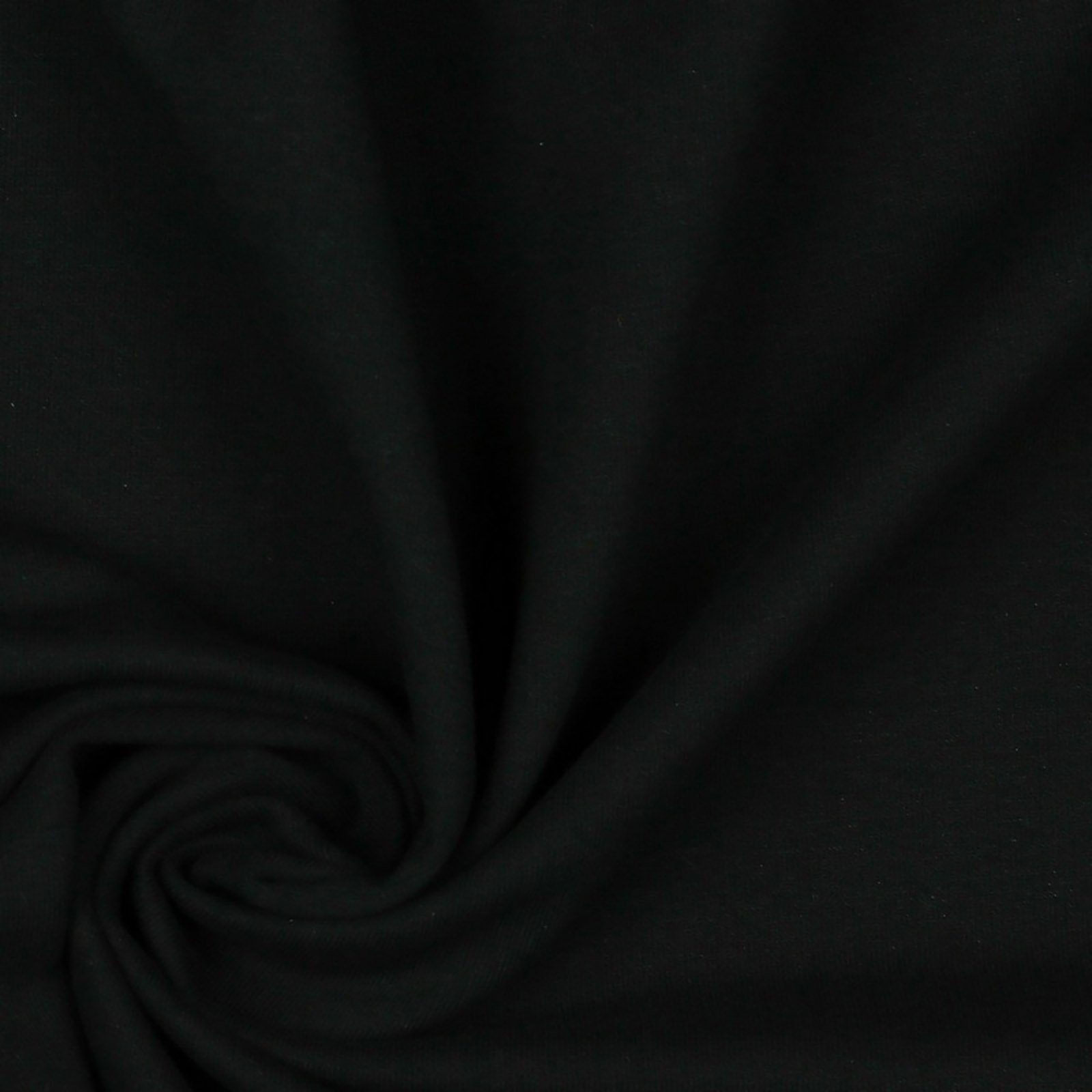 maDDma Stoff 0,5m Bio Sweat Meterware Softsweat Baumwolle nachhaltiger Stoff, 001 - schwarz