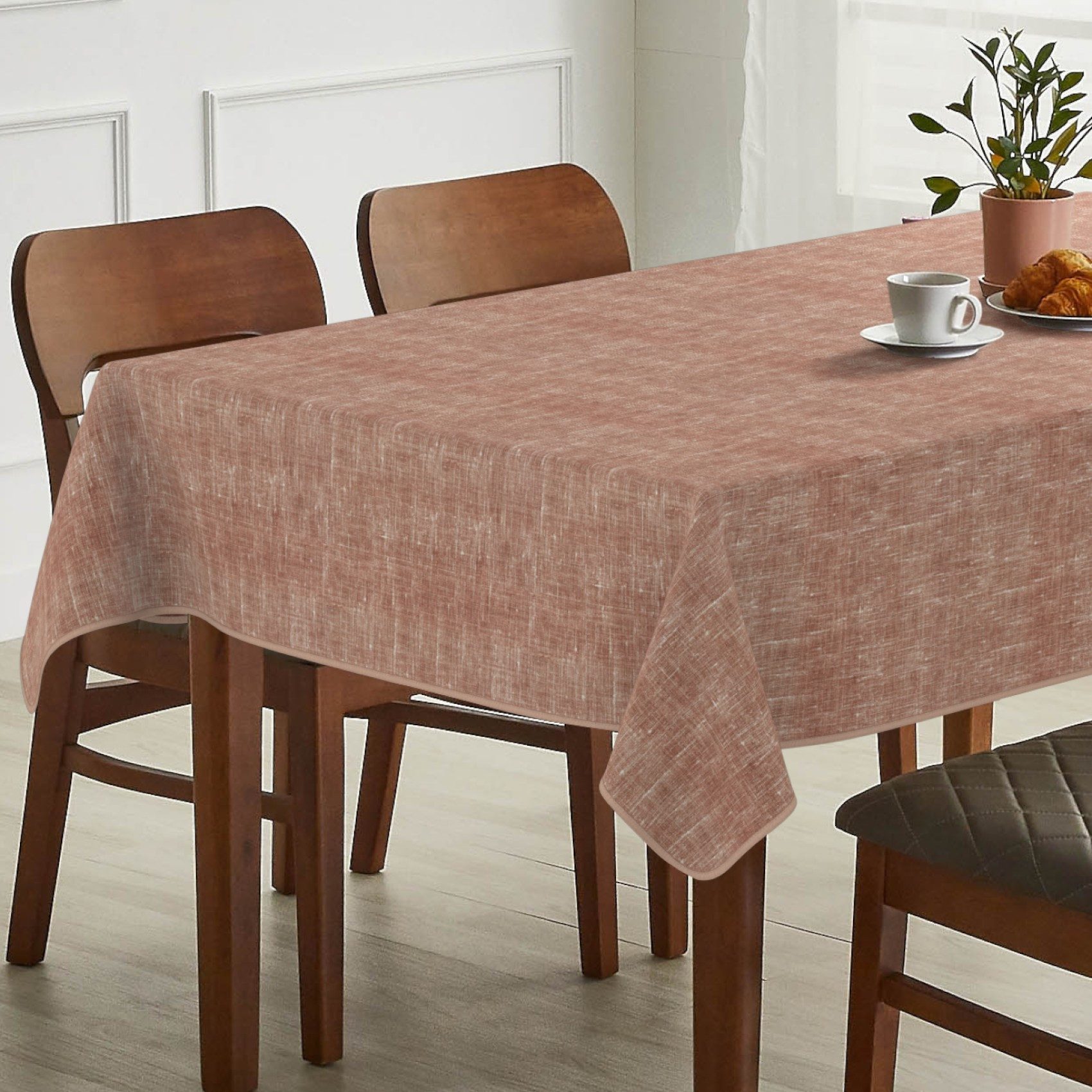 ANRO Tischdecke Alica Leinen Melliert Tischwäsche (Einzelstück 1-tlg), wass günstig online kaufen